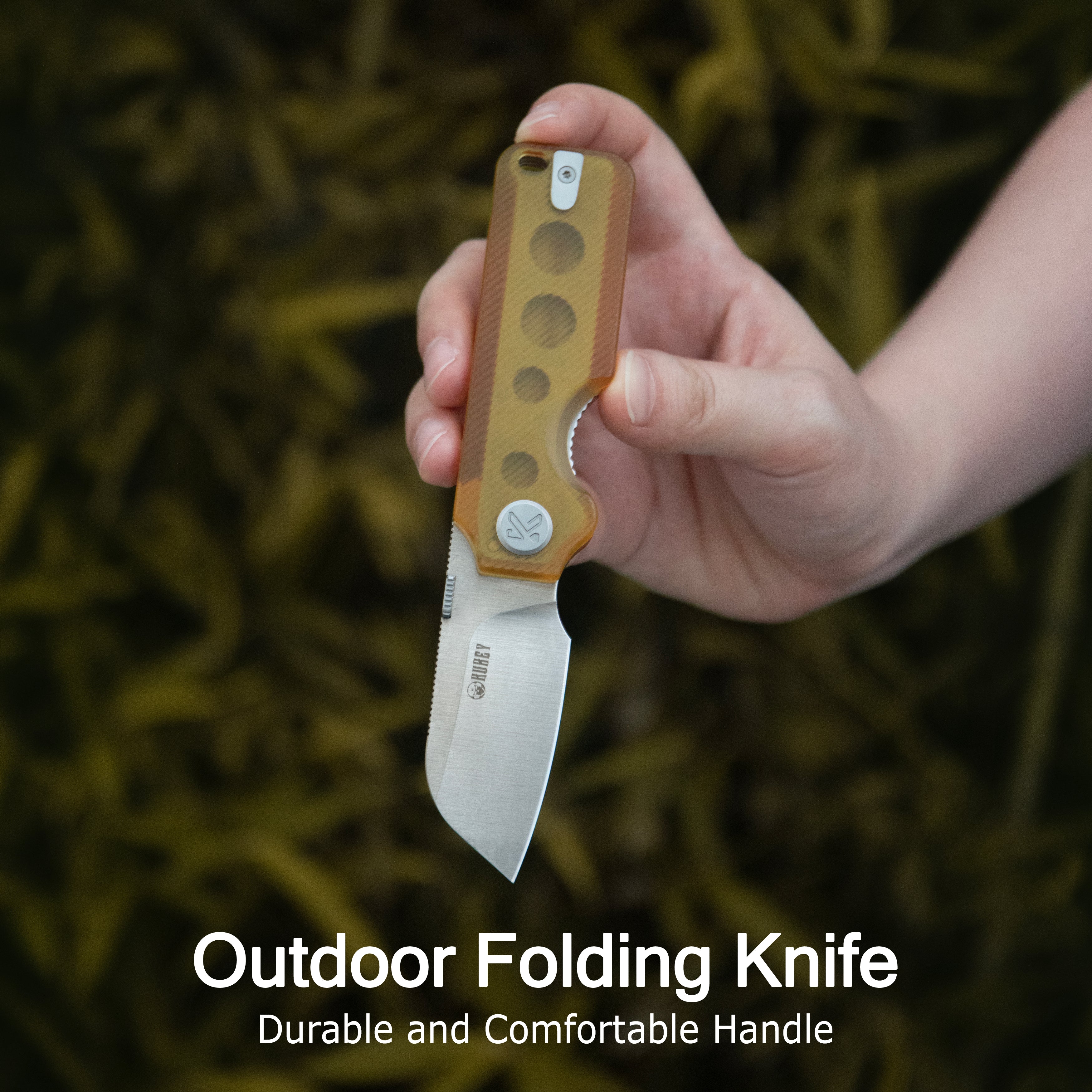 Boxer Liner Lock Flipper Folding Knife Black G10 Handle 2.4" Satin 14C28N KU407A