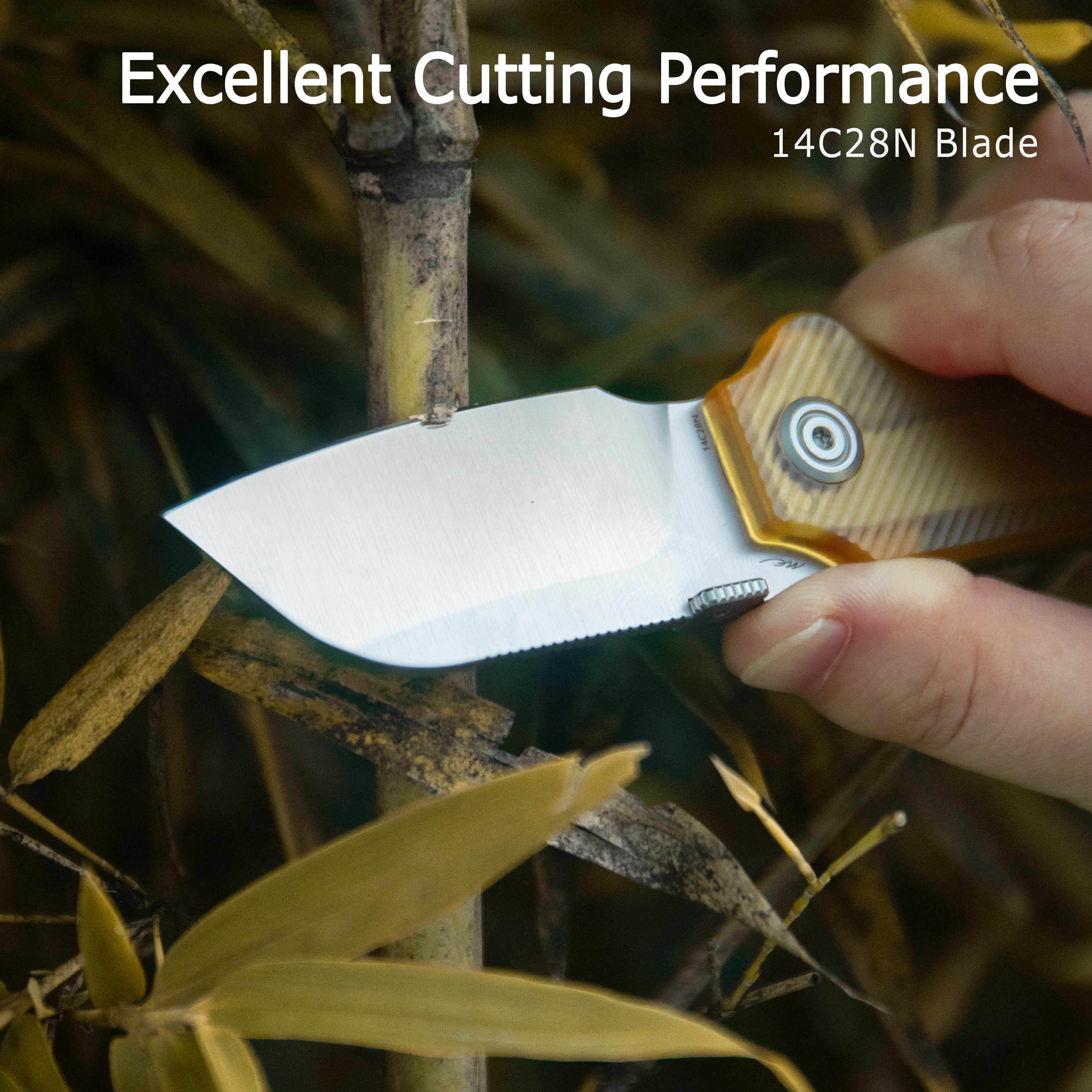 Boxer Liner Lock Flipper Folding Knife Black G10 Handle 2.4" Satin 14C28N KU407A