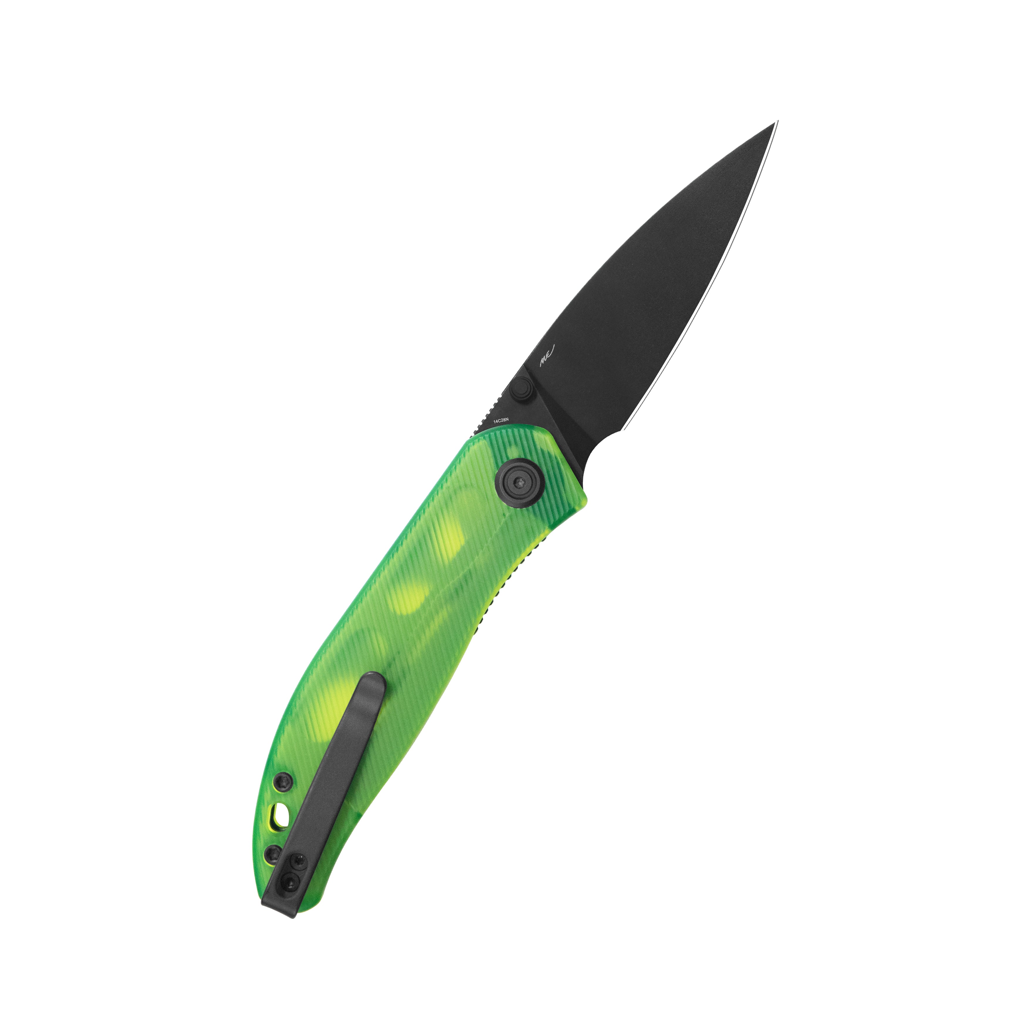 SNUG Linerlock Black Green Glow Polycarbonate KU408F