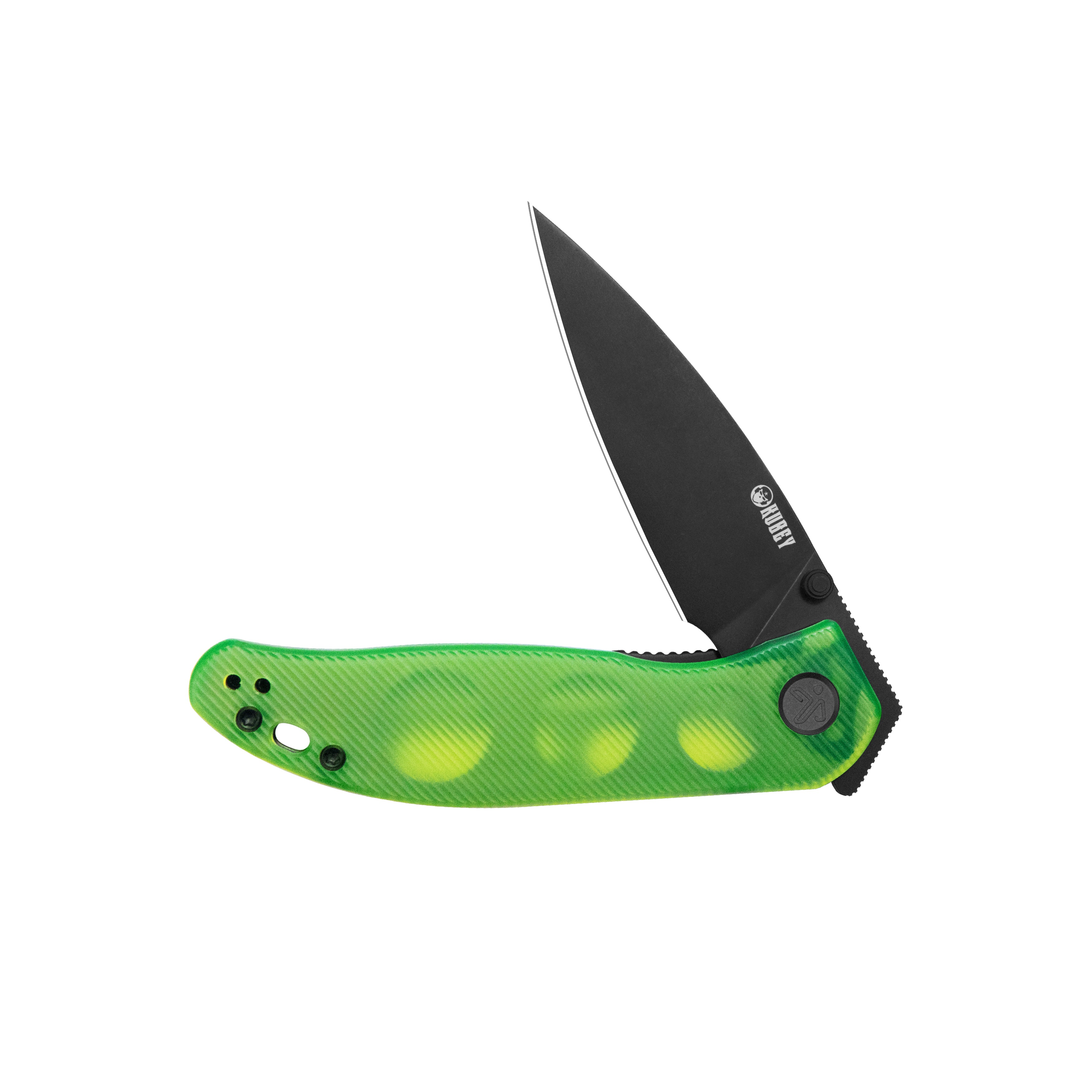 SNUG Linerlock Black Green Glow Polycarbonate KU408F