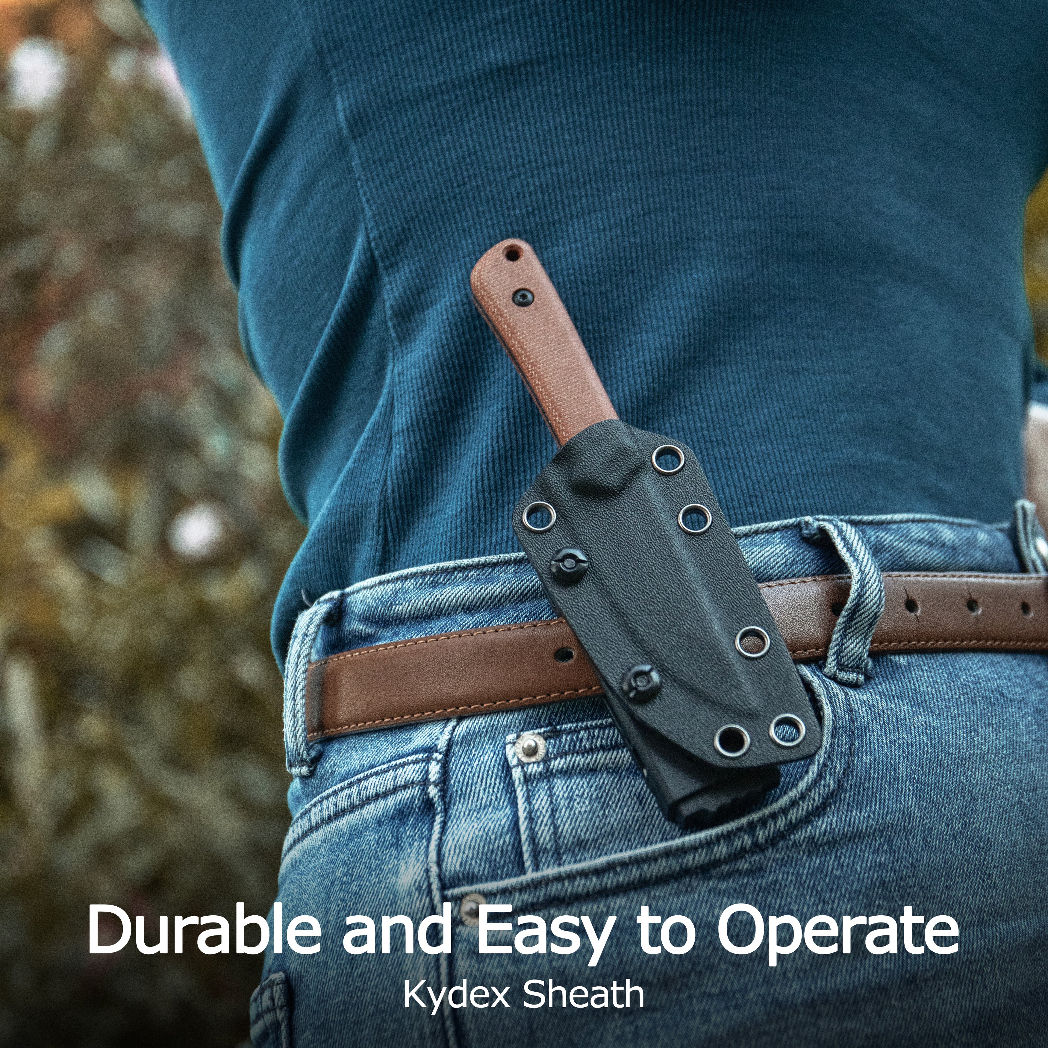 Kubey Thorn Fixed Blade Knife Black G10 Handle 2.8" Blackwash 14C28N Blade KU413B