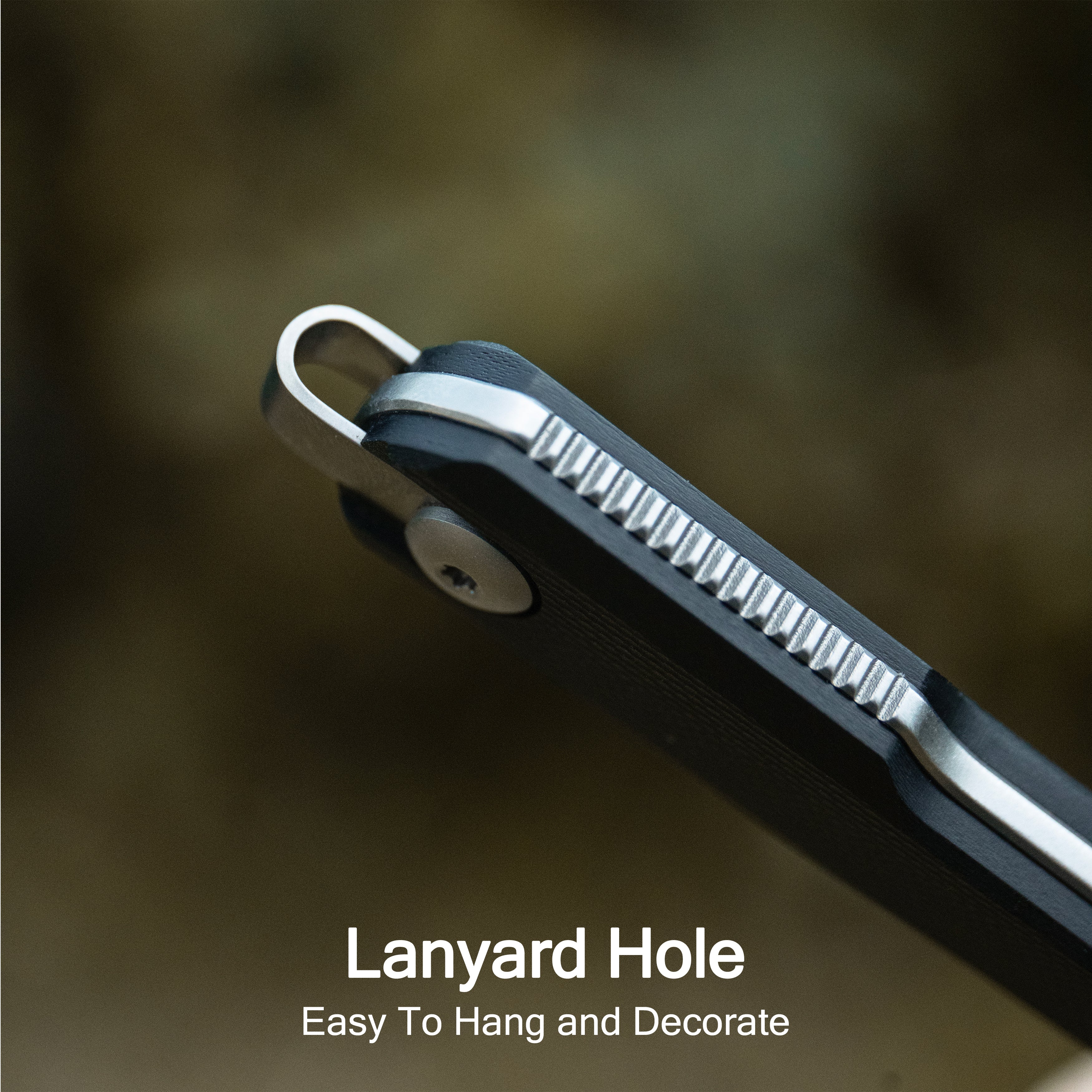 Kubey YAG Fixed Blade Knife Black G10 Handle 2.4" Beadblast 14C28N Blade KU450A