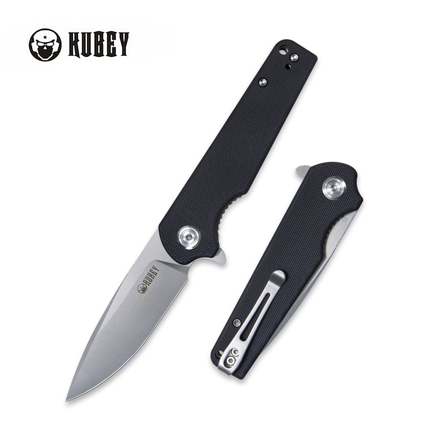 Wolverine Liner Lock Folding Knife Black G10 Handle 2.91" Sand Blasted D2 KU233A