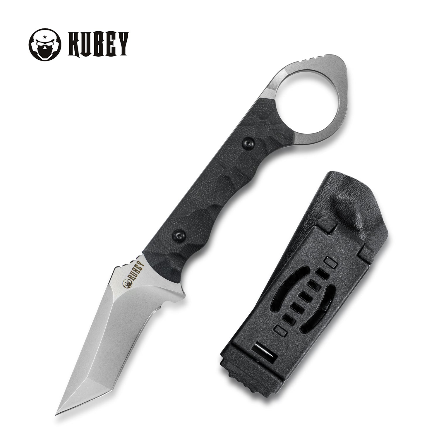 Kubey Thalia Front Flipper Folding Knife Camo G10 Handle D2 Plain Bead  Blast Finish KU331I
