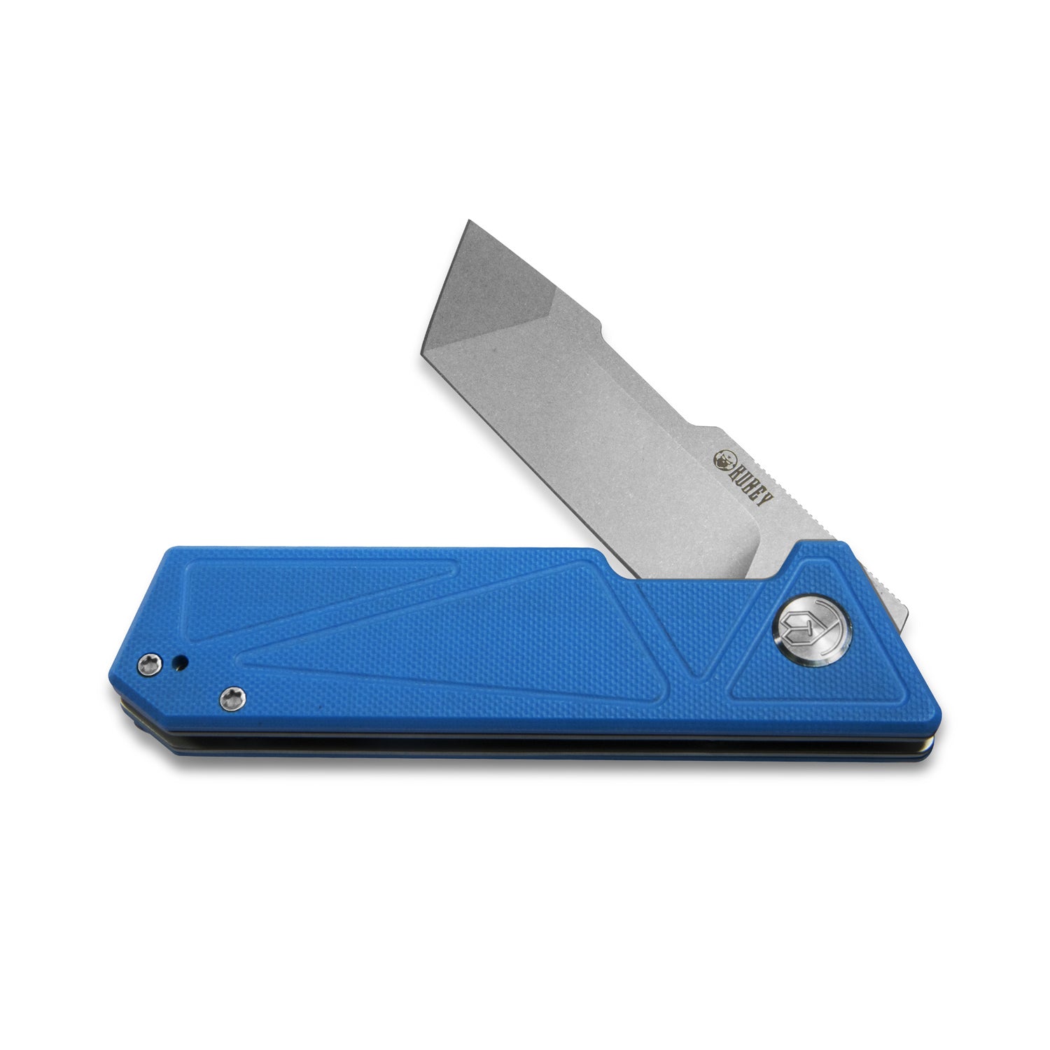 Avenger Outdoor Edc Folding Pocket Knife Blue G10 Handle 3.07" Bead Blasted D2 KU104C