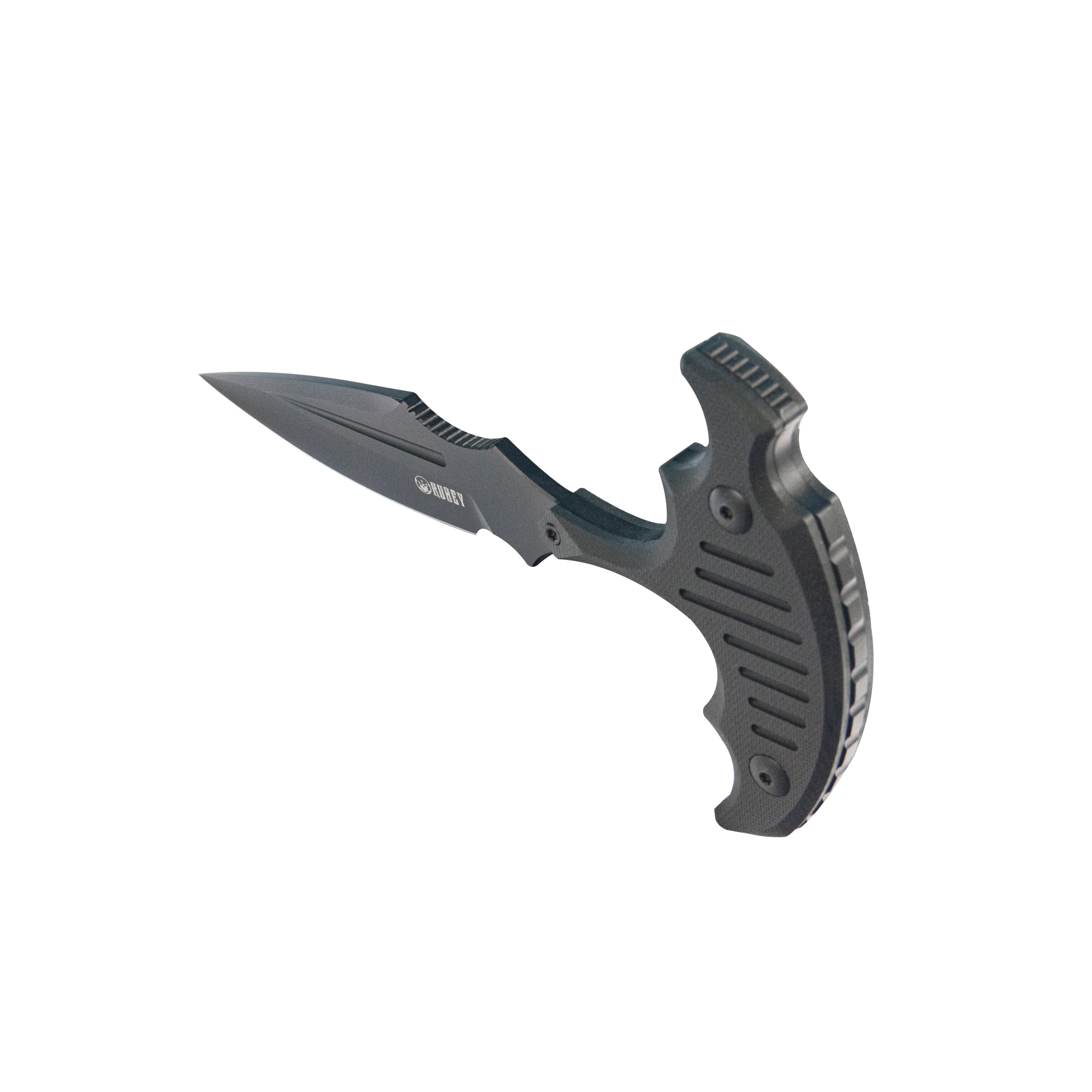 Medusa Push Dagger Fixed Blade Outdoor Knives w/ Kydex Sheath Black G-10 Black Coating 14C28N KU242C