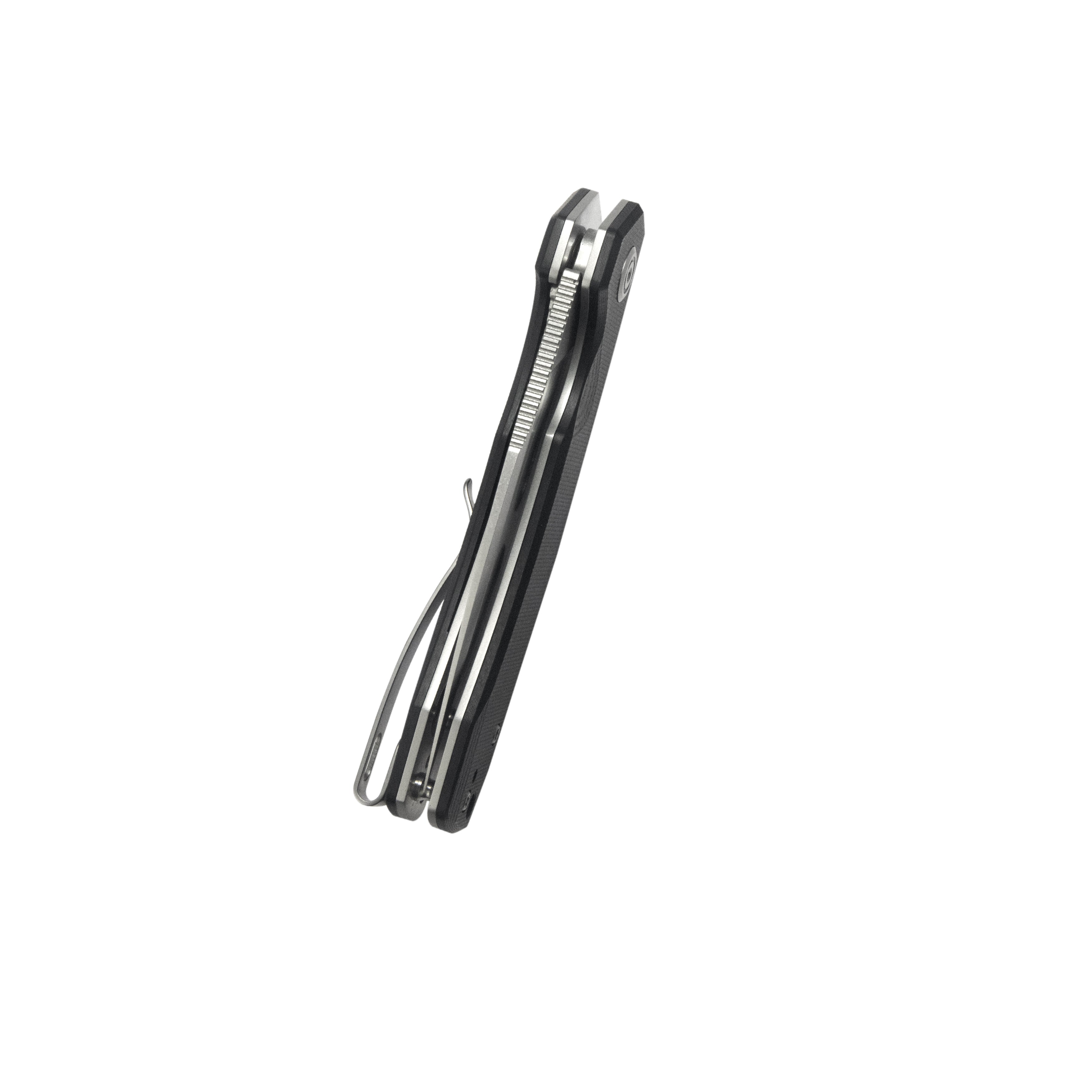 Calyce Liner Lock Flipper Folding Knife Black G10 Handle 3.27" Bead Blasted 14C28N KU901T