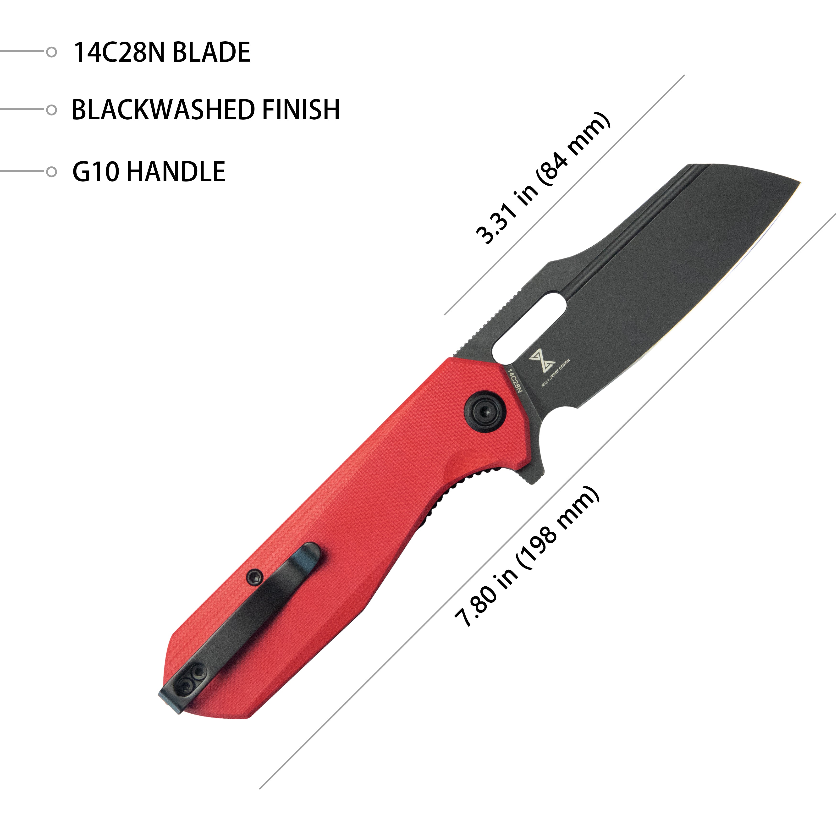 Atlas Linerlock Black Red KU328F