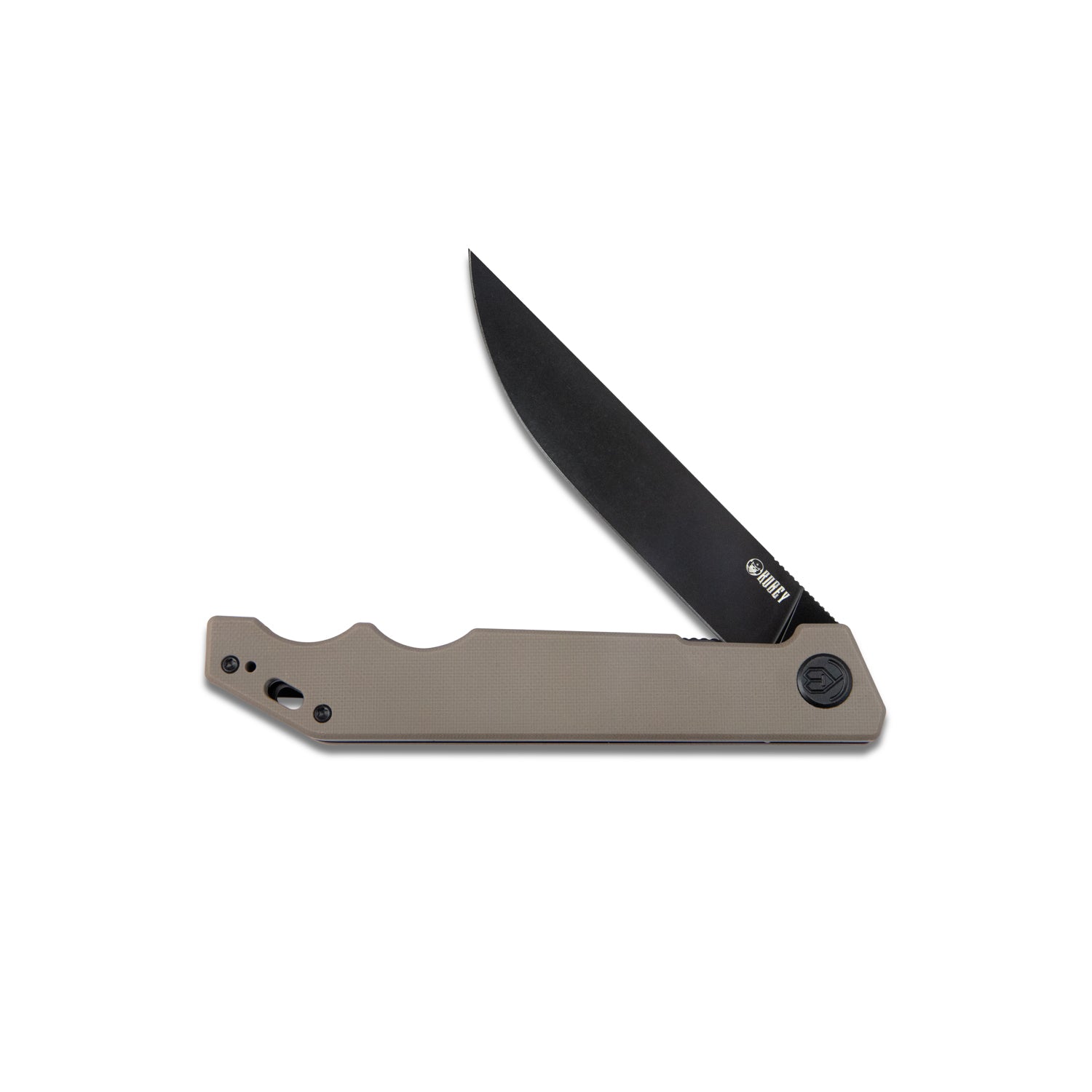 Kubey Pylades Liner Lock Flipper Folding Knife Tan G10