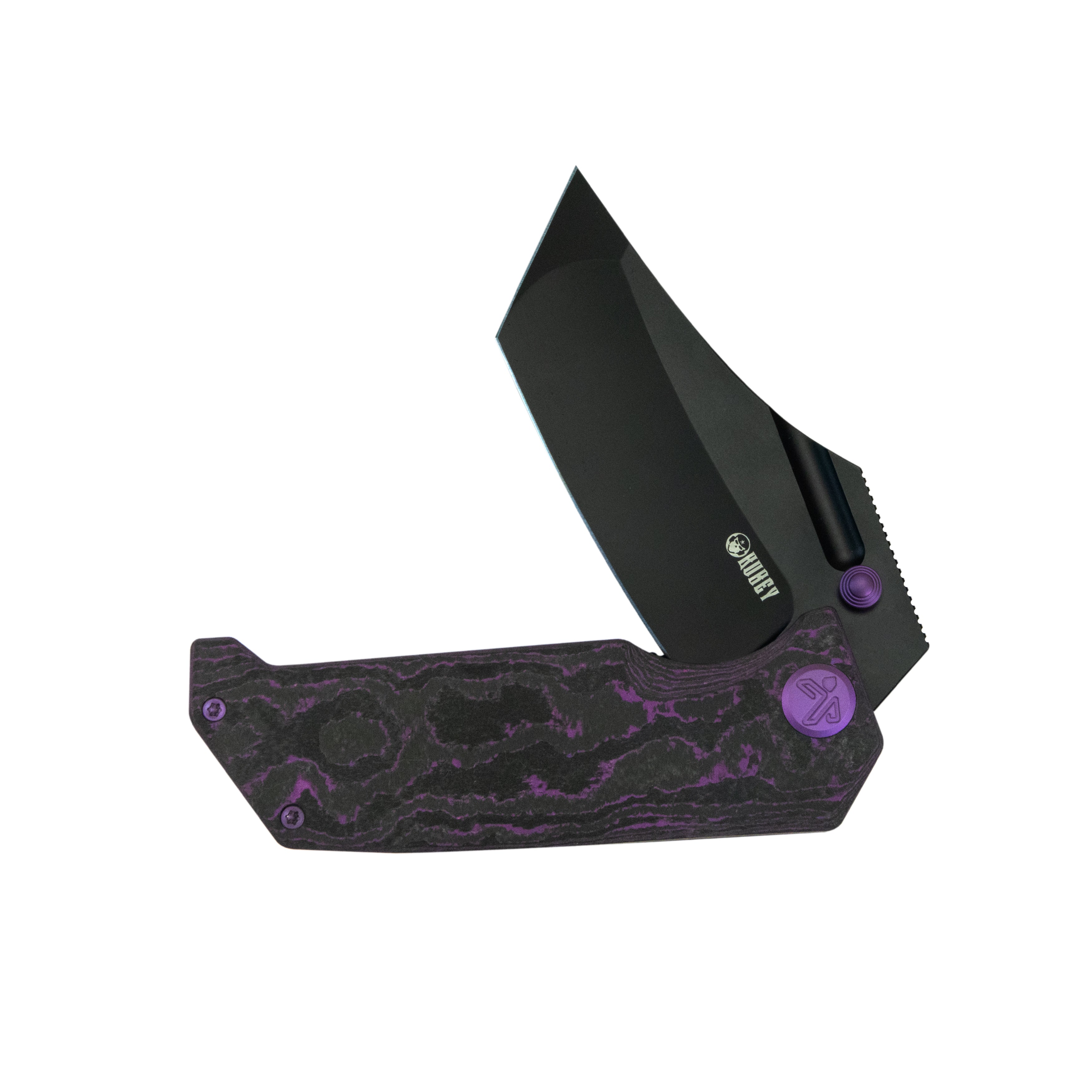 Hamster Suite 2A Outfitters Exclusive Linerlock Black PVD Purple Flo Camo Carbon KU402M
