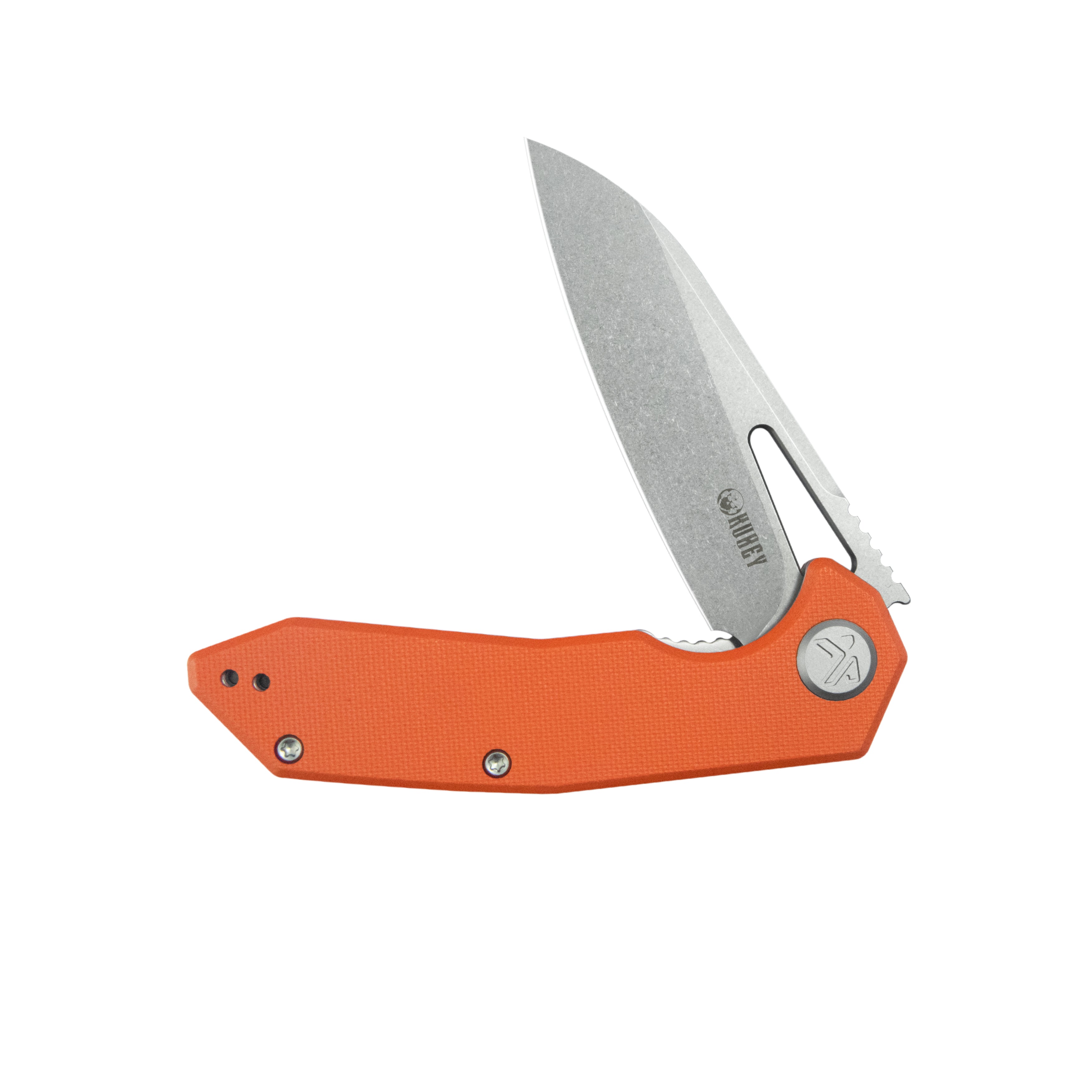 Kubey Vagrant Liner Lock Folding Knife Orange G10 Handle 3.1" Beadblast 14C28N KU291L