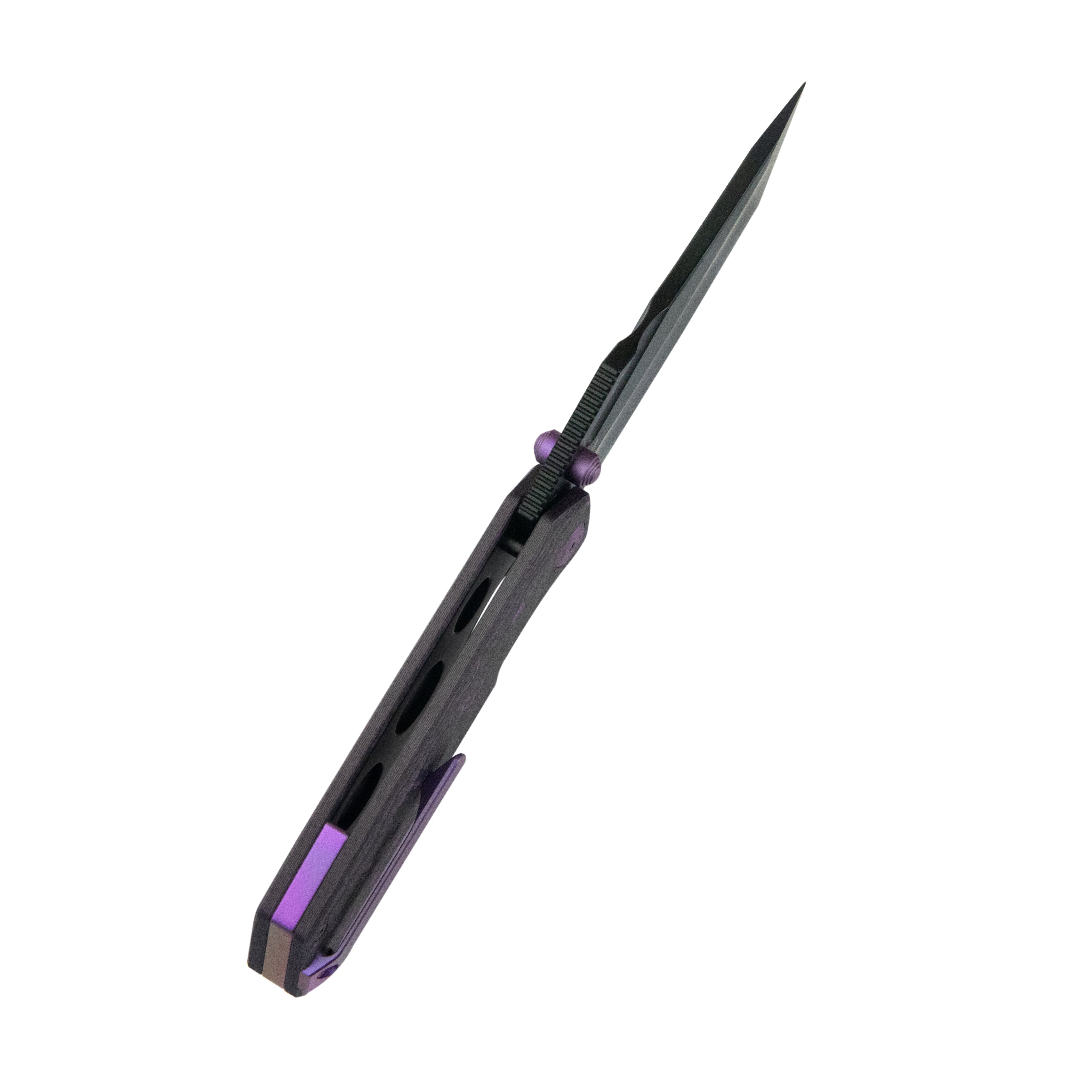 Hamster Suite 2A Outfitters Exclusive Linerlock Black PVD Purple Flo Camo Carbon KU402M