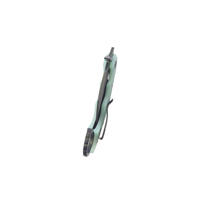 Mini Wrath Karambit Folding Knife Jade G-10 Handle 2.44" Blackwash 14C28N Blade KU262L