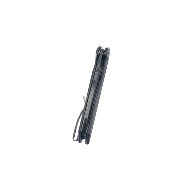 Atlas Liner Lock Folding Knife Black G10 Handle 3.31" Blackwash 14C28N KU328G