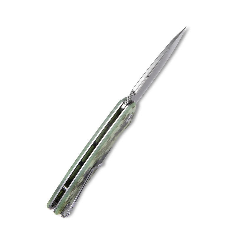 Tityus Liner Lock Flipper Folding Knife Camo G10 Handle 3.39" Bead Blasted D2 KU322K