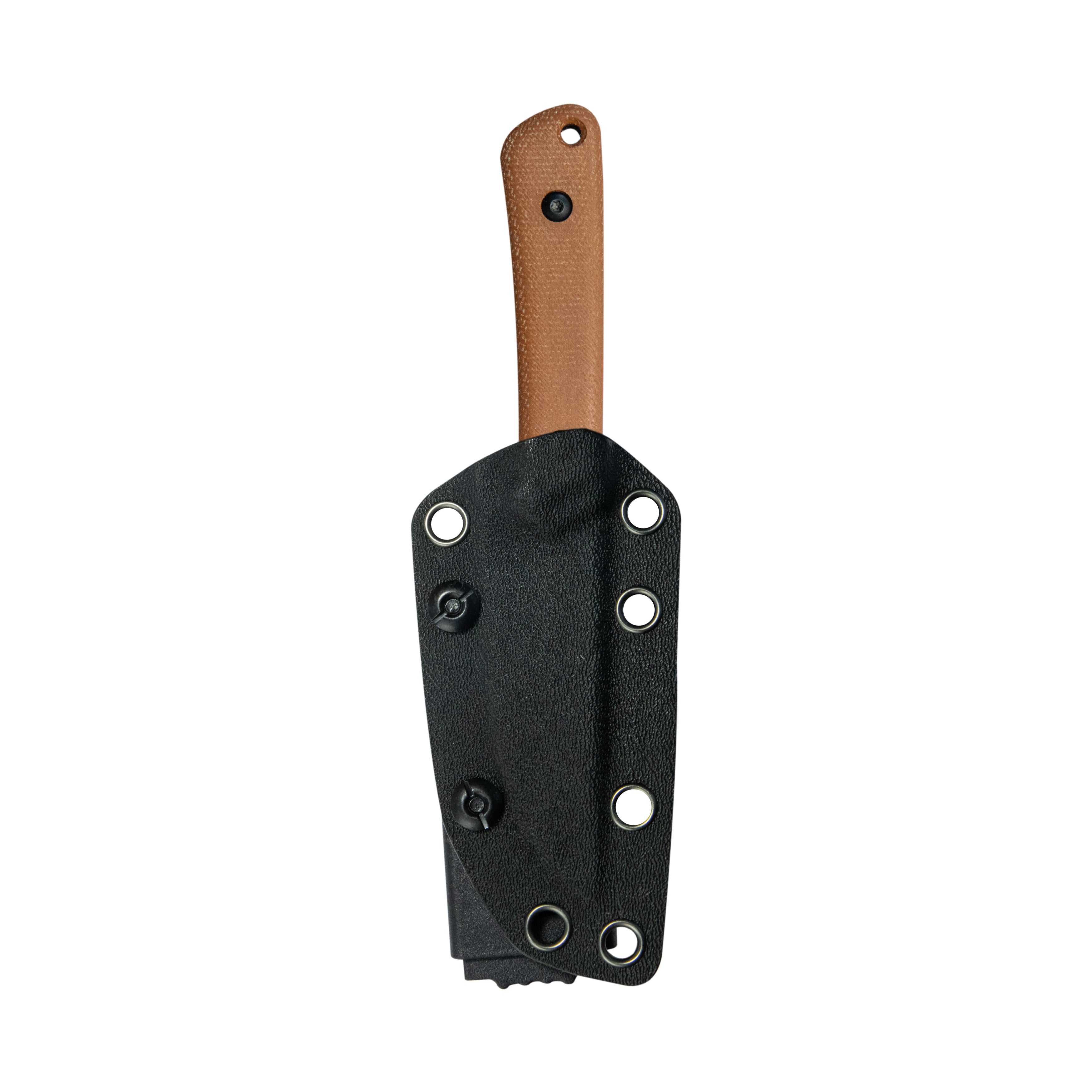 Kubey Thorn Fixed Blade Knife Brown Micarta Handle 2.8