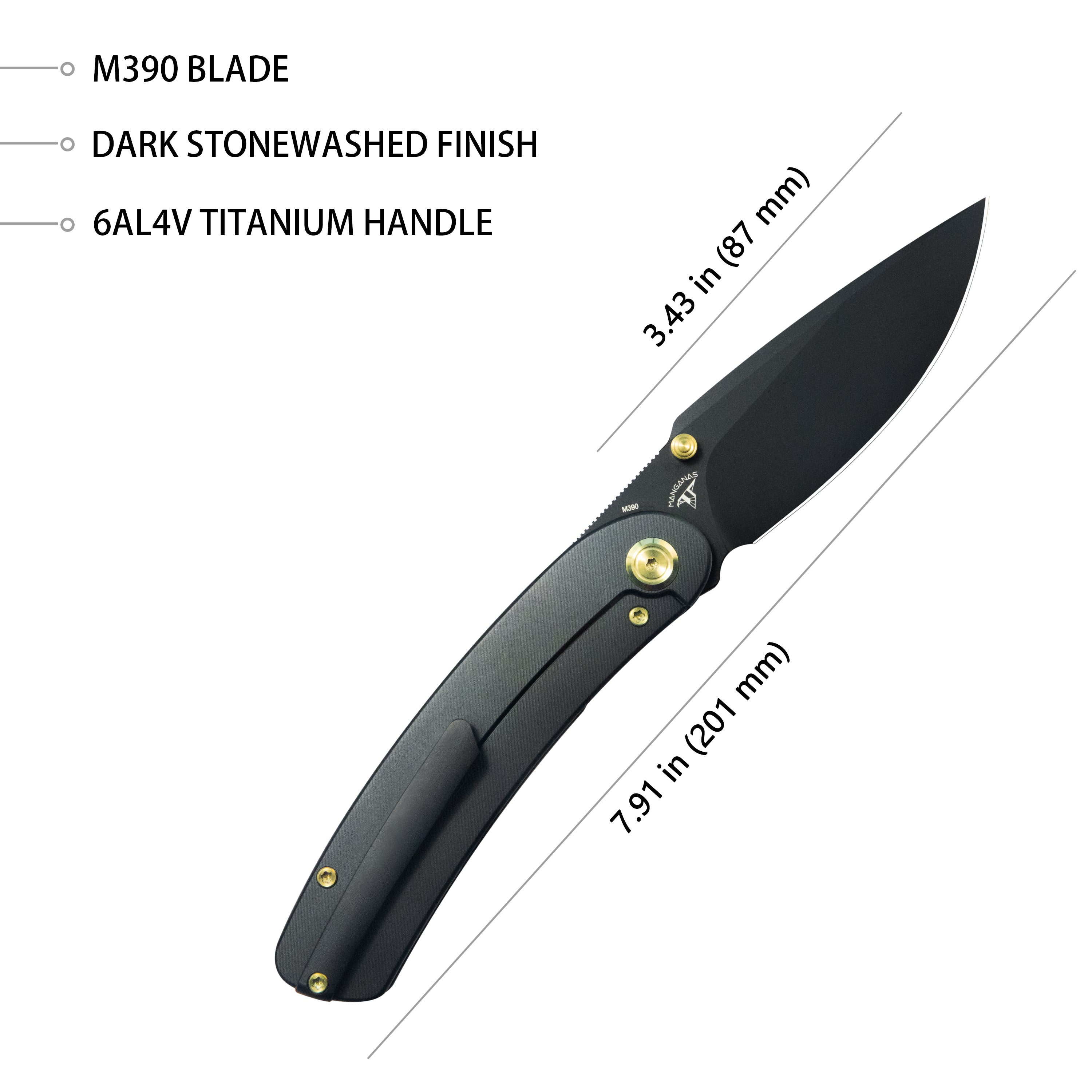 【ケンモ】 Kubey Momentum Frame Lock Front Flipper Pocket Folding Knife Black Tit