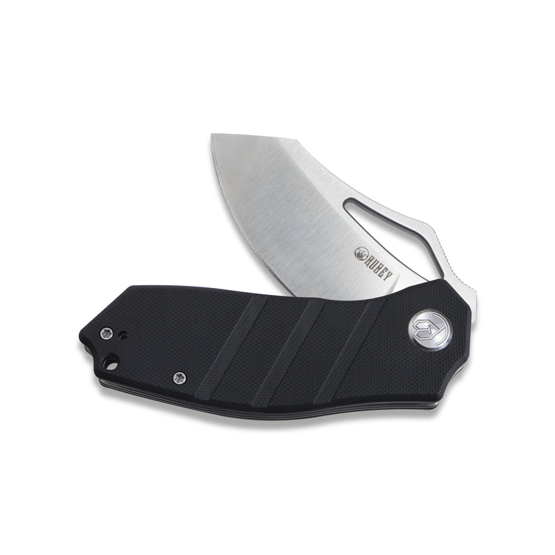 Ceyx Liner Lock Flipper Folding Knife Black G10 Handle 2.95" Satin D2 KU335A