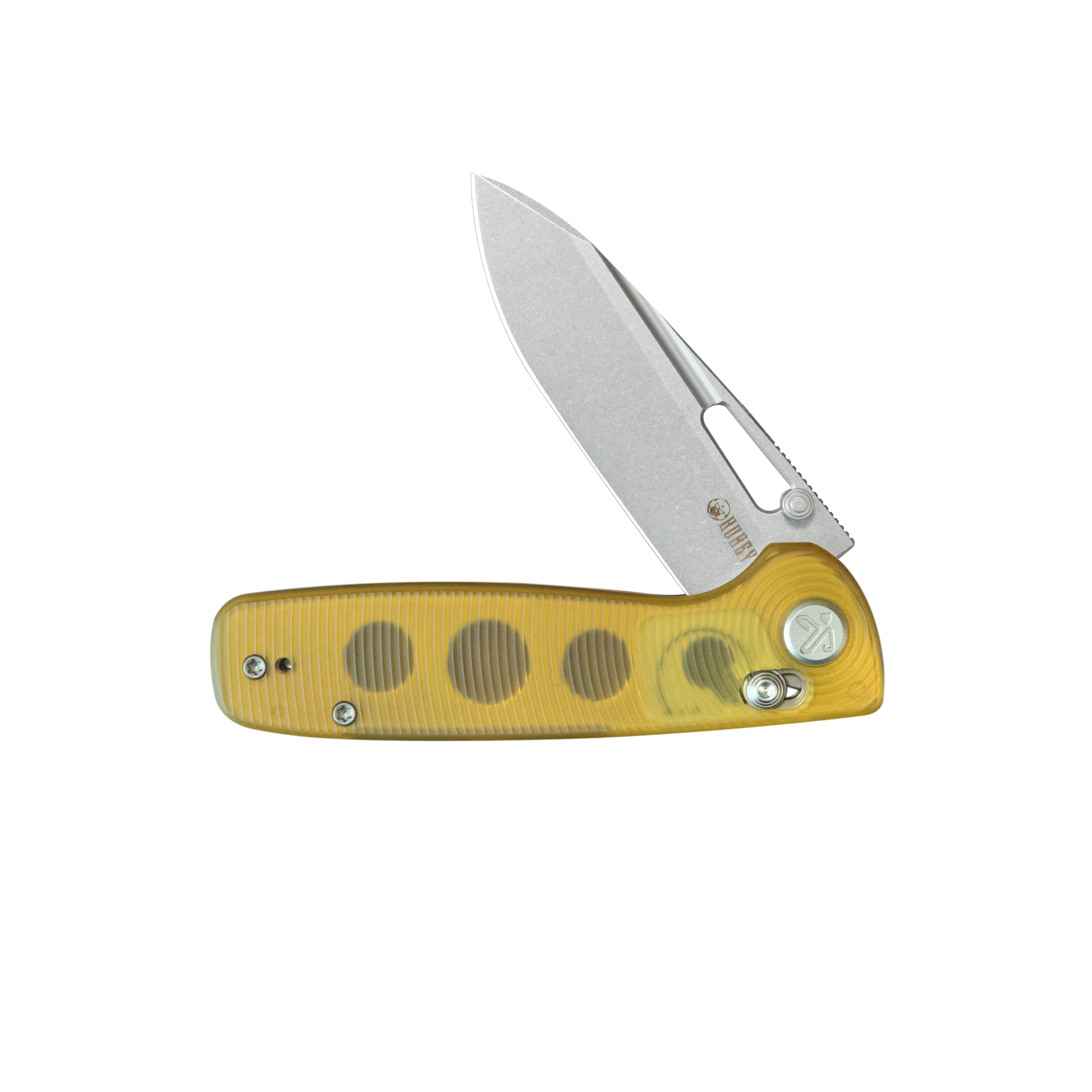 Kubey Bluff Axis lock Everyday Carry Folding Knife Ultem Handle 3.19" Sandblast 14C28N KU248E