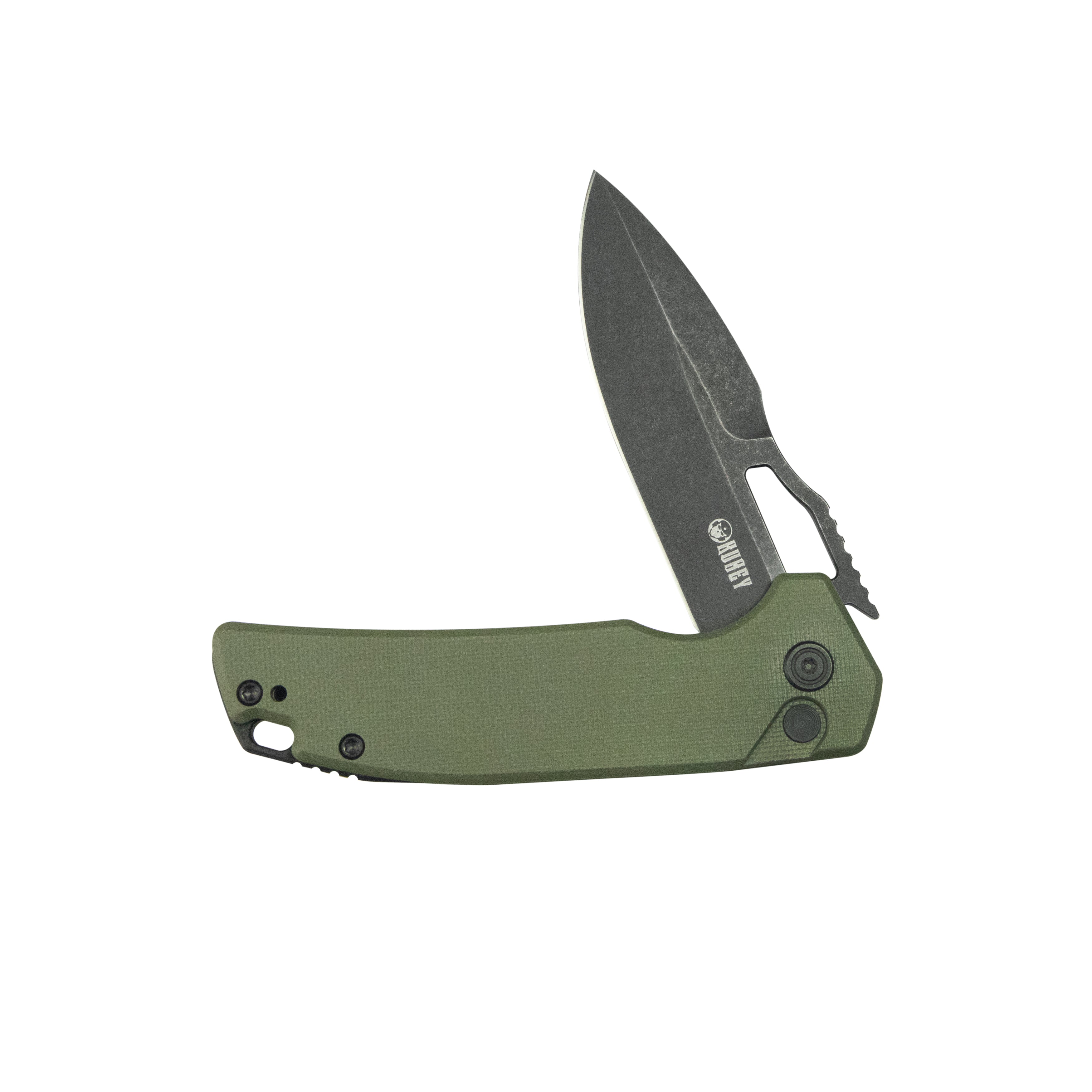 Kubey RDF Pocket Knife Green G-10 Handle 3.11