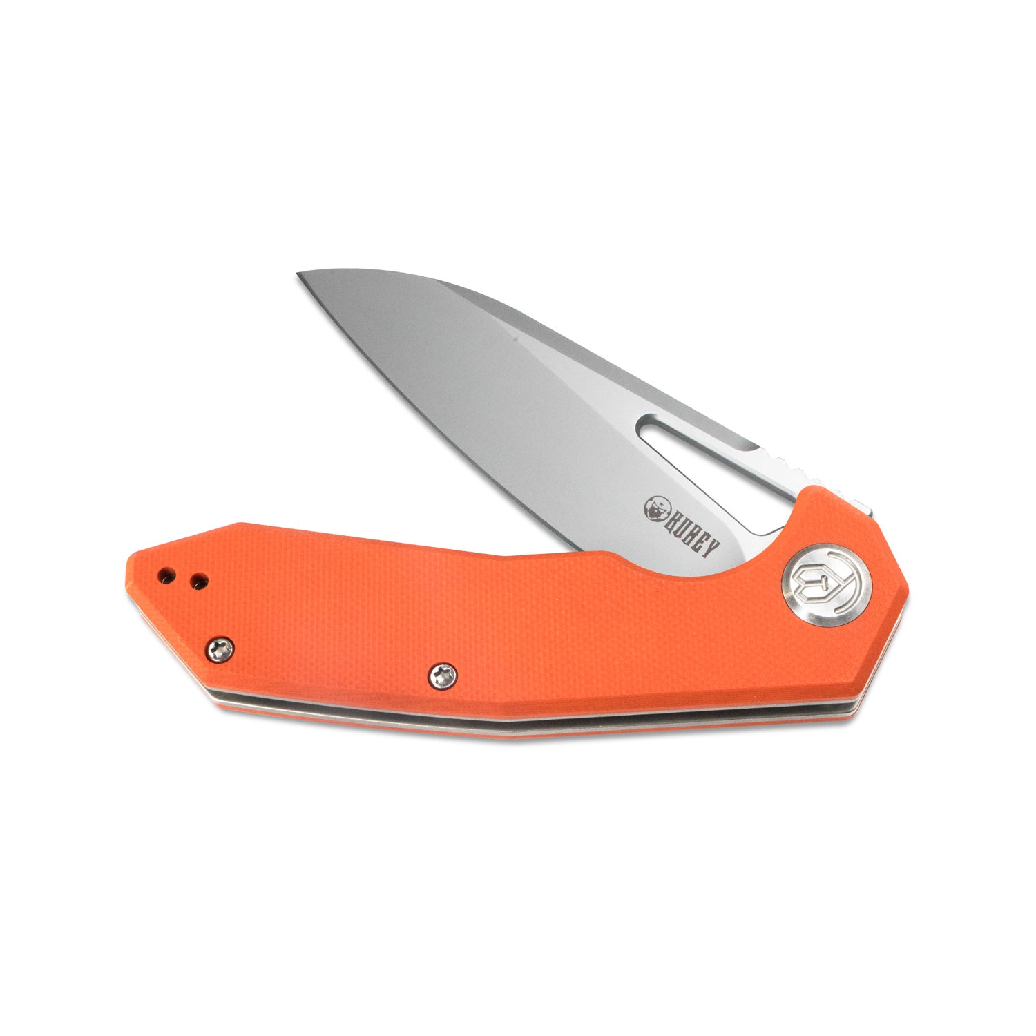 Vagrant Liner Lock Folding Knife Orange G10 Handle (3.1" Sandblast AUS-10) KU291D