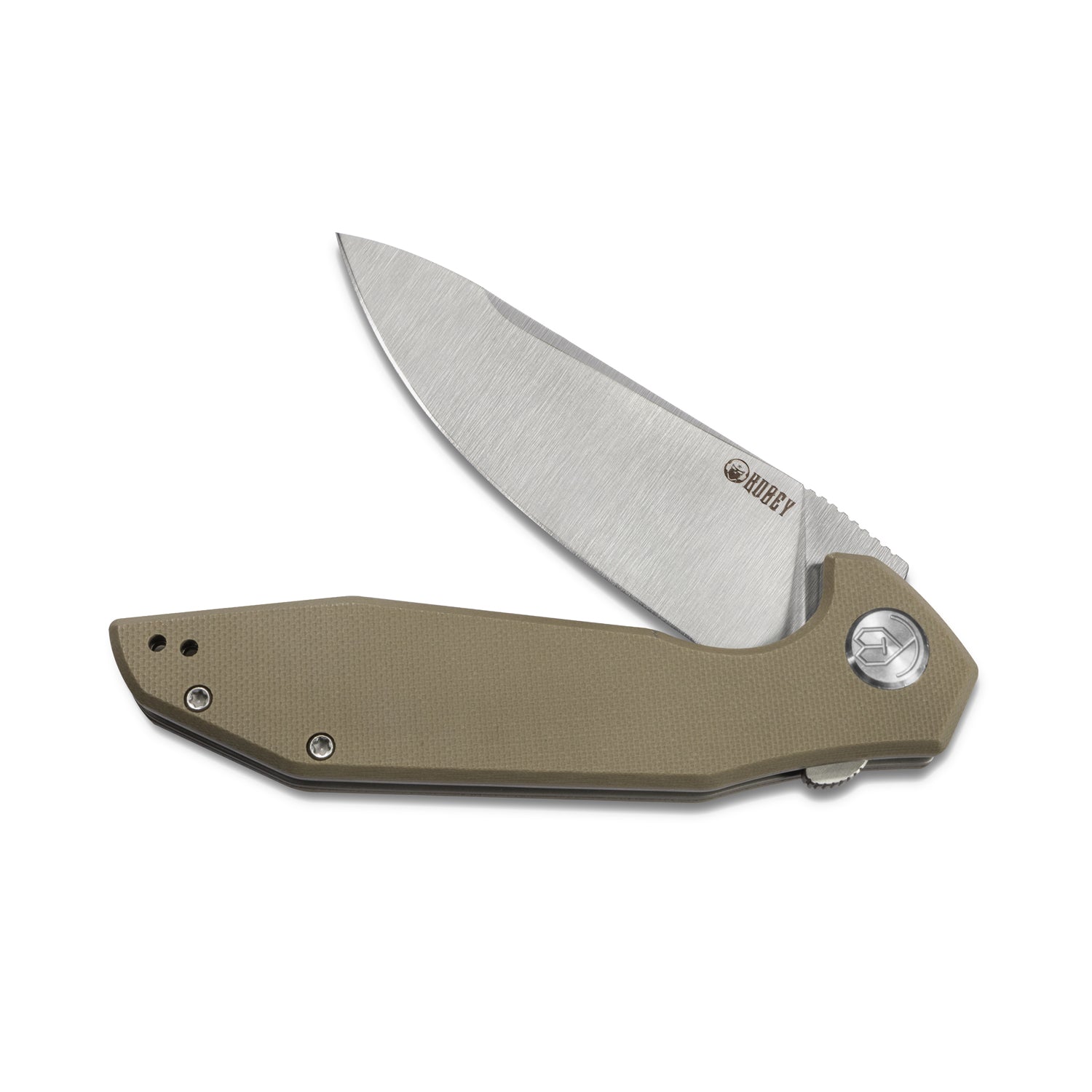 Nova Liner Lock Flipper Folding Pocket Knife Tan G10 Handle Satin D2 KU117F