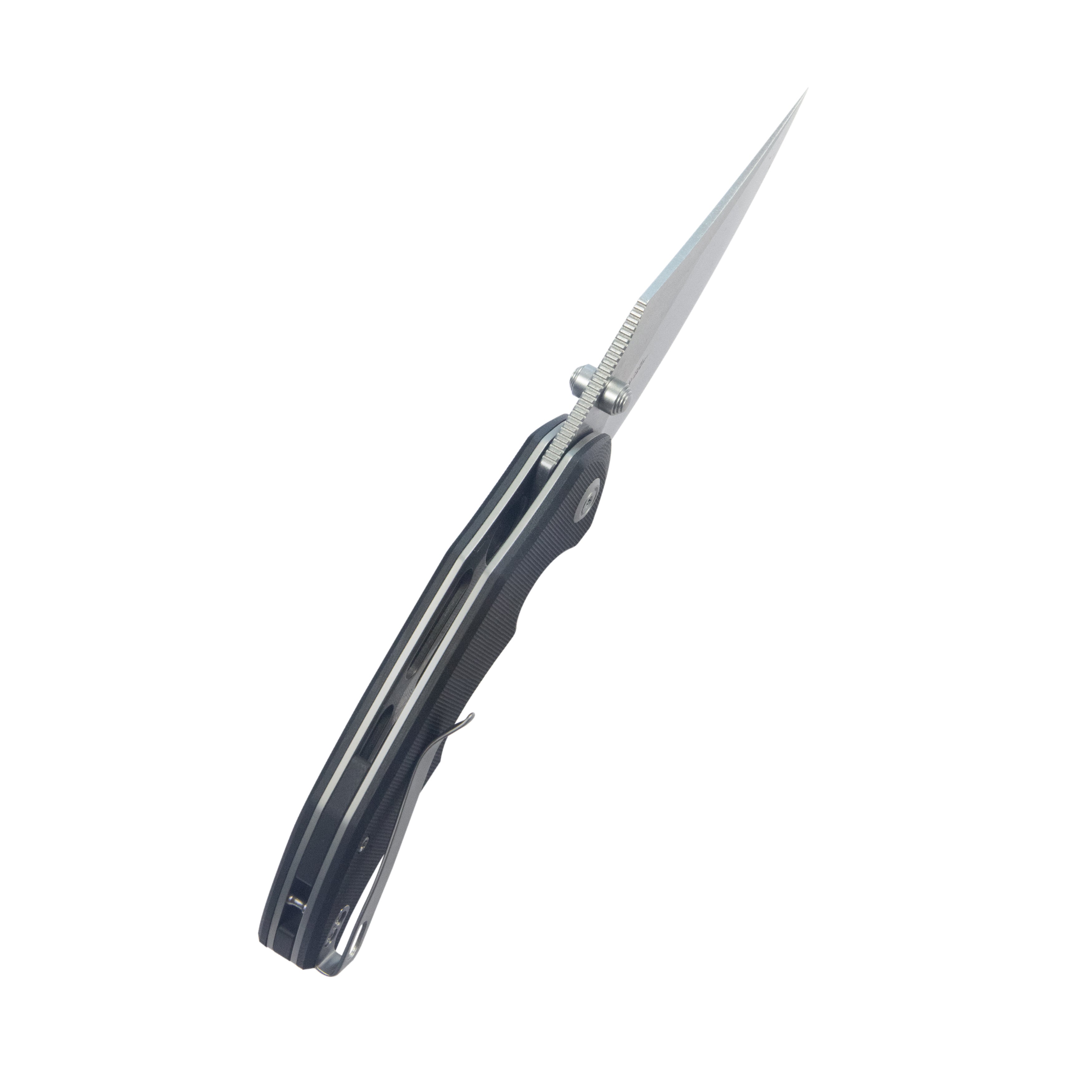 Kubey Ceto Flipper Camping Folding Knife Black G-10 Handle