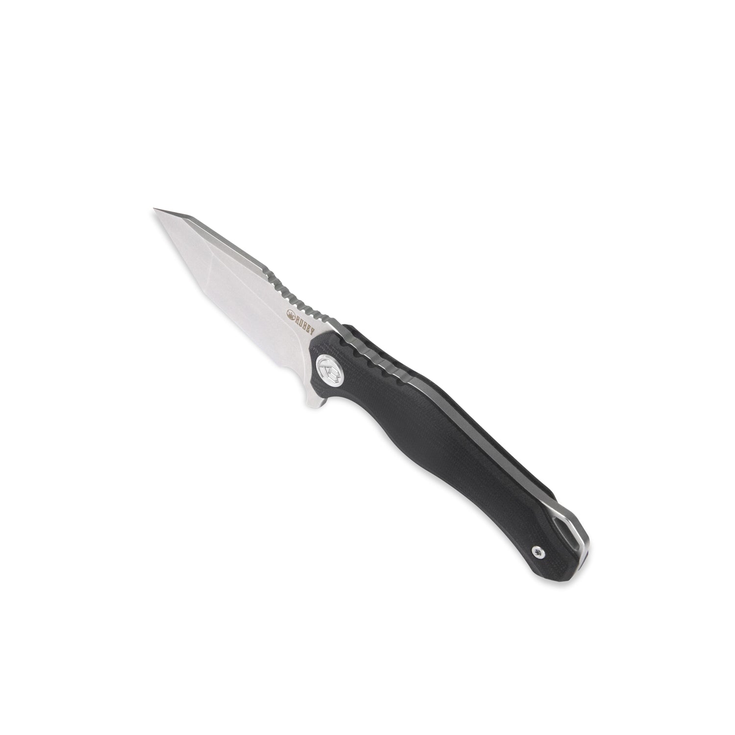 Kubey Golf Klappmesser  EDC Fixed Blade Knife Black G-10 Handle 3.07" Beadblasted AUS-10 with Kydex Sheath KU230C