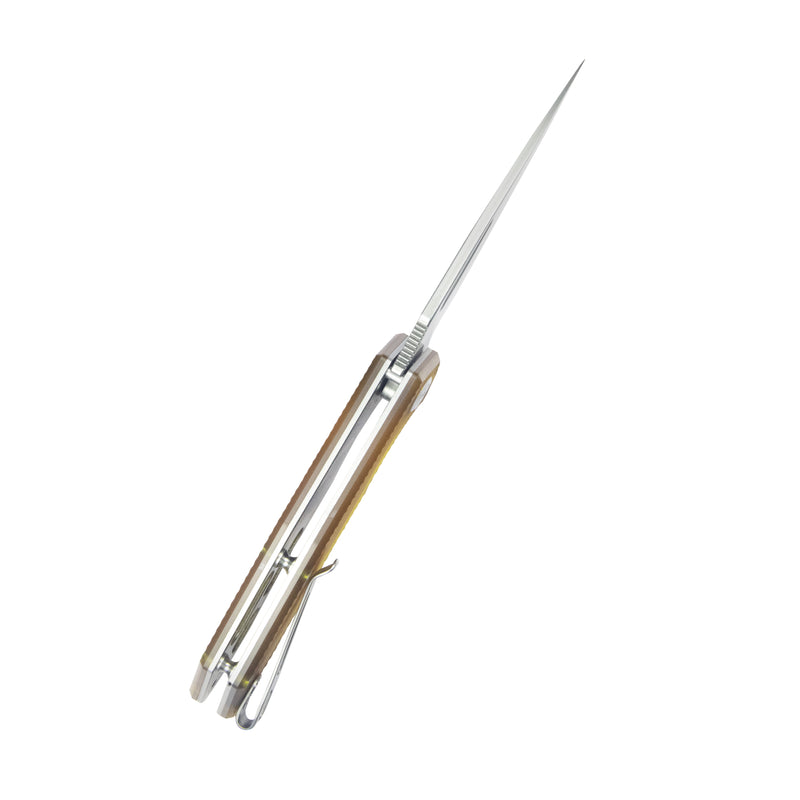 Coeus Liner Lock Thumb Open Folding Knife Ultem Handle Outdoor Knives 3.11" Bead Blasted 14C28N KU122S