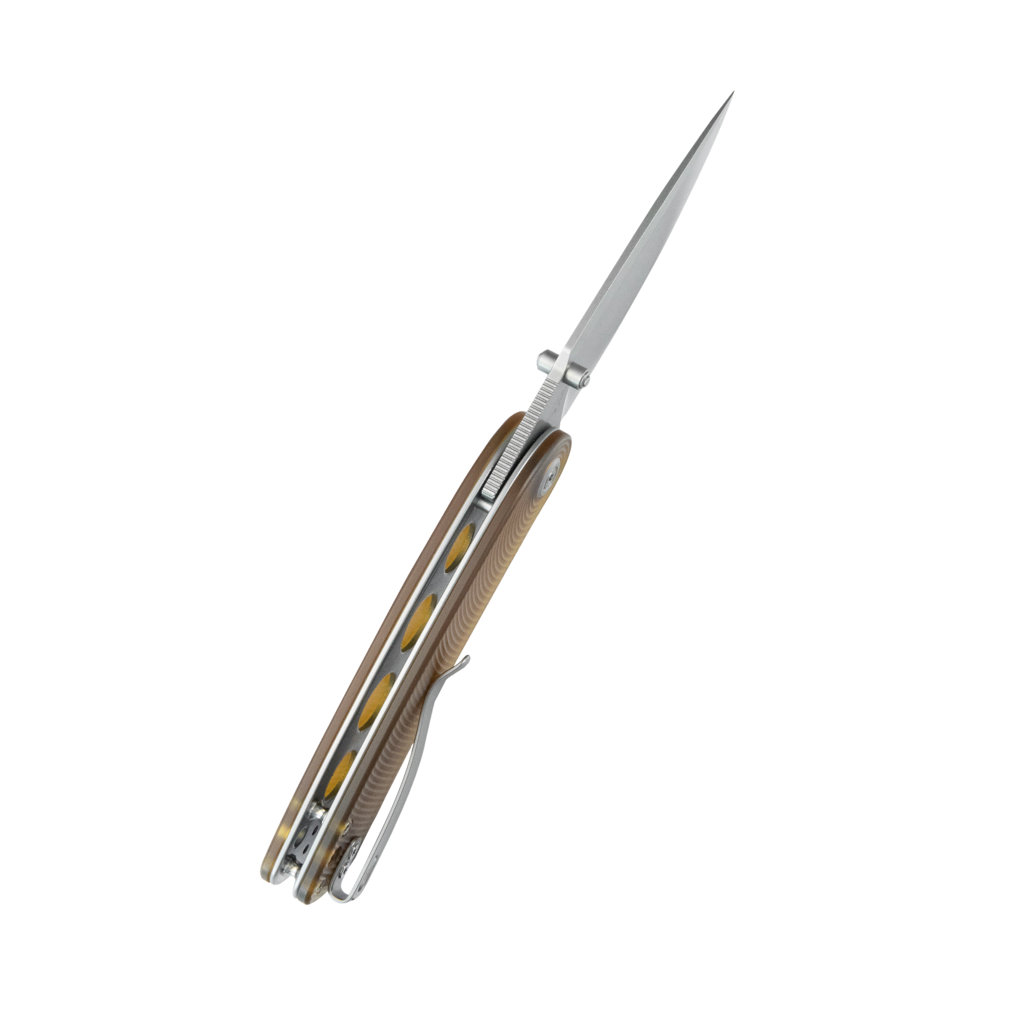 Kubey Momentum Liner Lock Folding Knife Ultem Handle 3.43" Beadblast D2 KU344Q