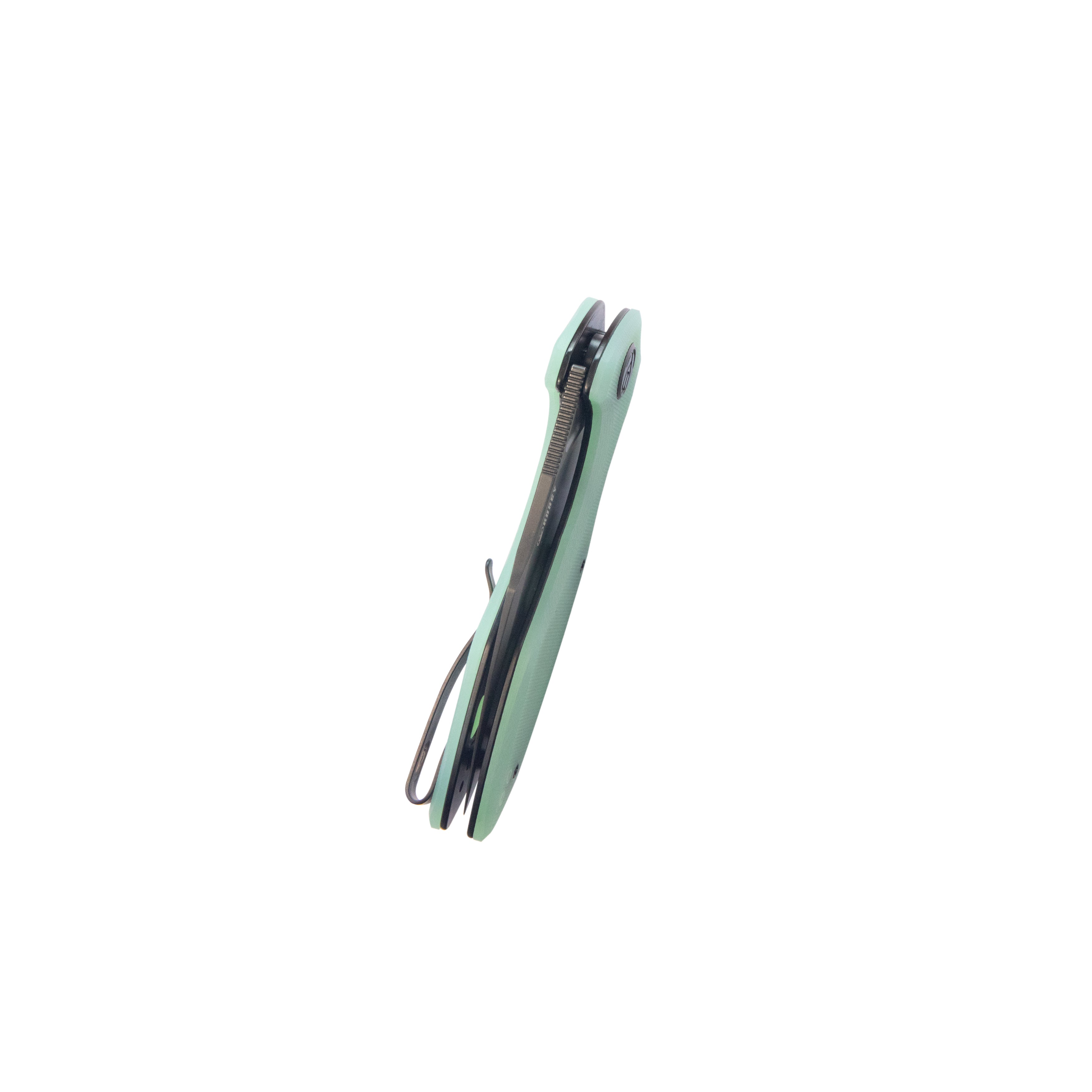 Noble Flipper Folding Knife Jade G10 Handle 3.15" Blackwash 14C28N KU236Q