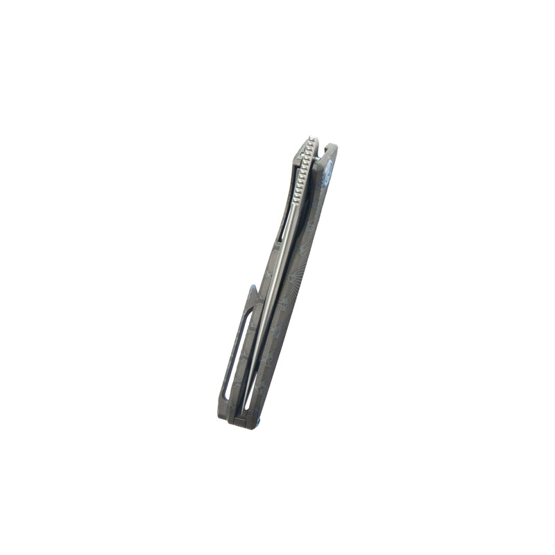 Pike Liner Lock Folding Knife Flame Titanium Handle 2.87" Sand Blasted CPM-20CV KB2103C