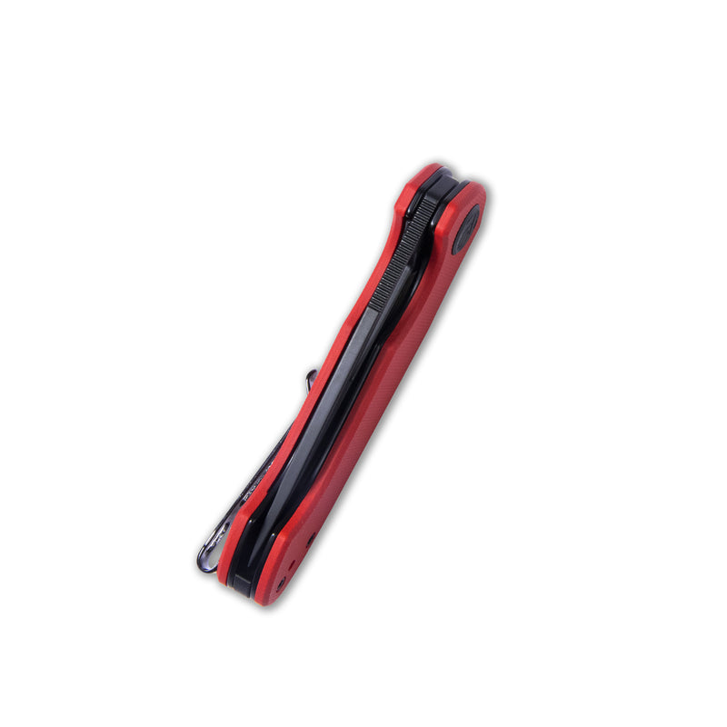 Dugu Liner Lock Folding Knife Red G10 Handle 2.91'' Dark Stonewahsed 14C28N Blade KU210F NEW
