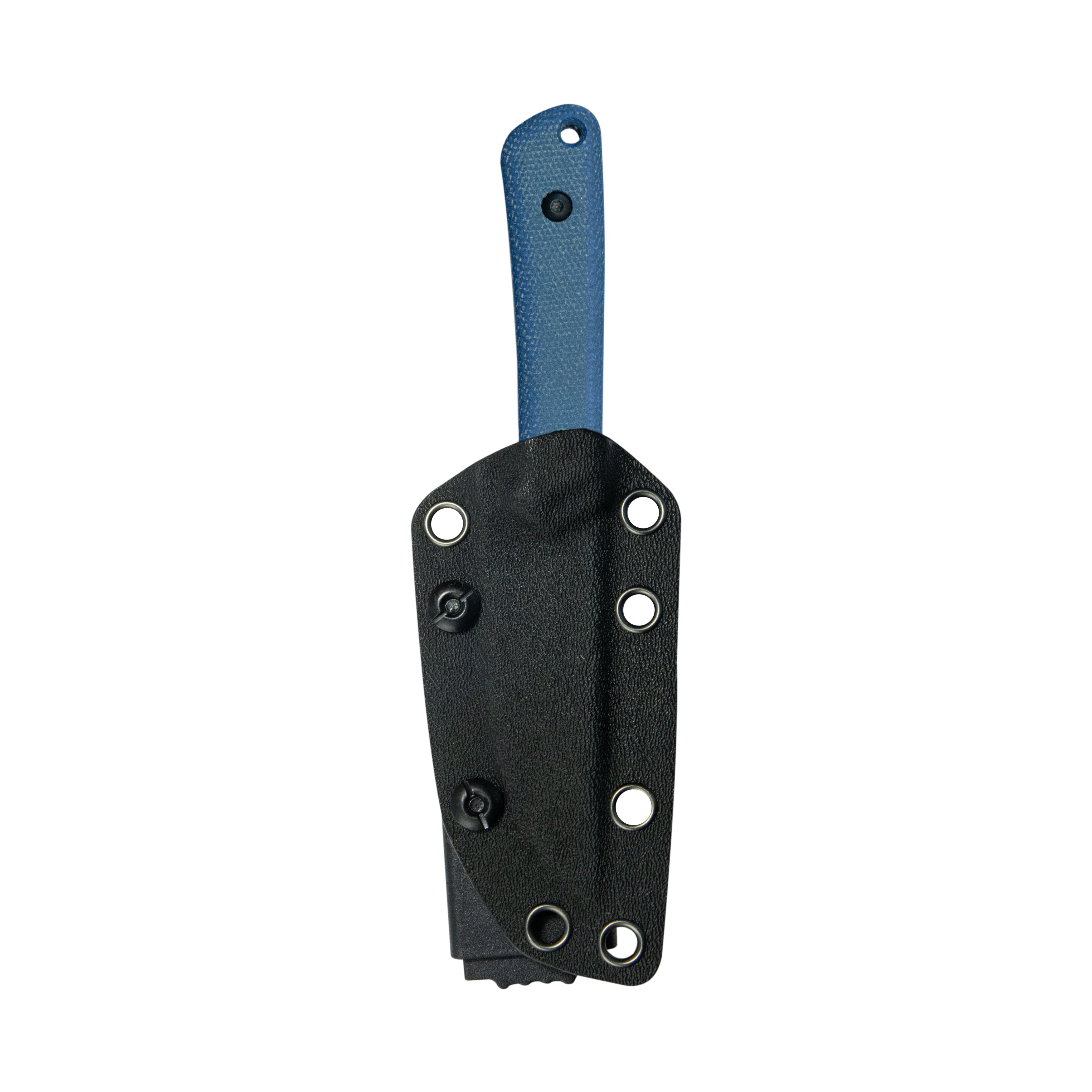 Kubey Thorn Fixed Blade Knife Blue Micarta Handle 2.8