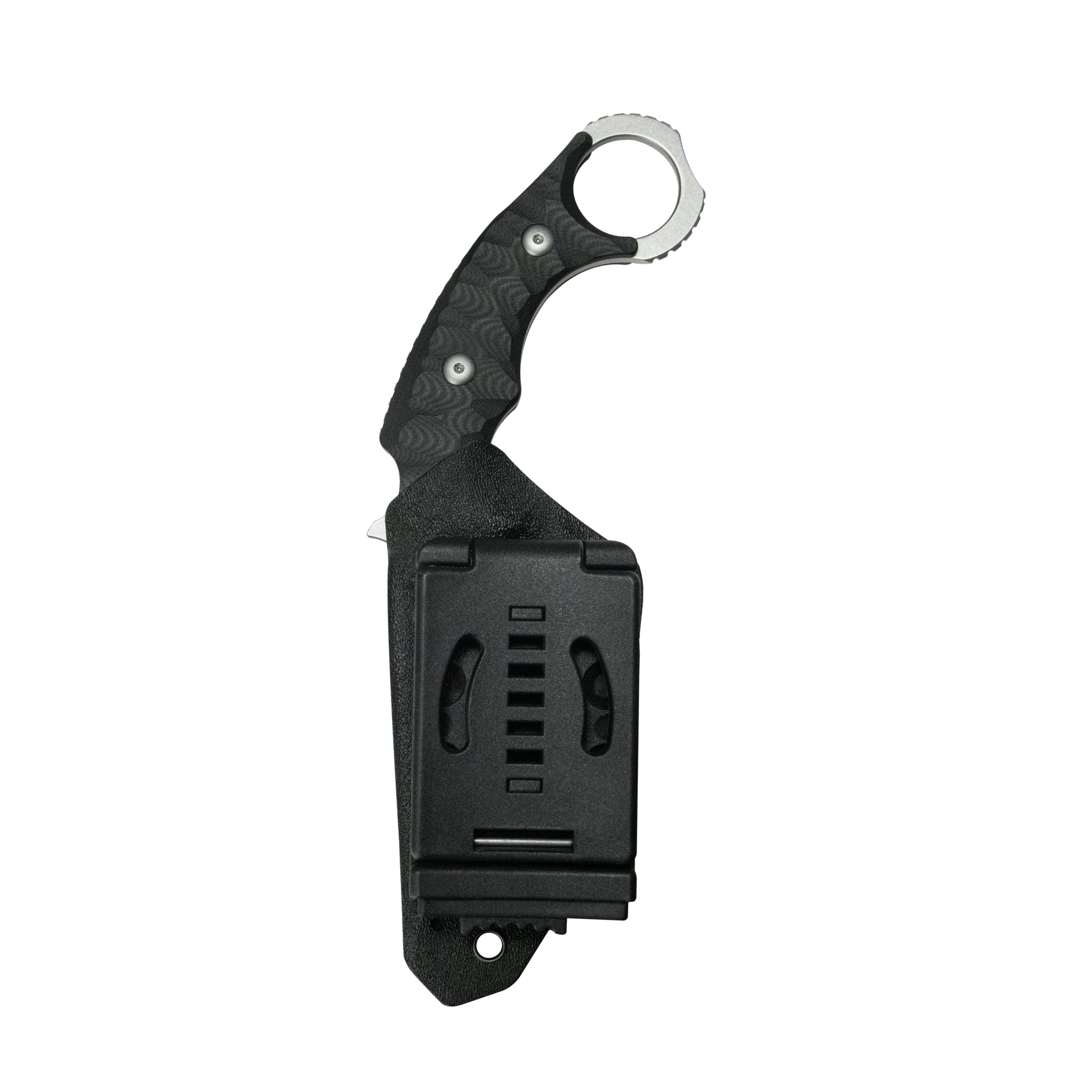 Kubey Velociraptor Pikal Karambit Fixed Blade Knife G-10 Handle 2.99" Beadblast 14C28N Blade KU448A