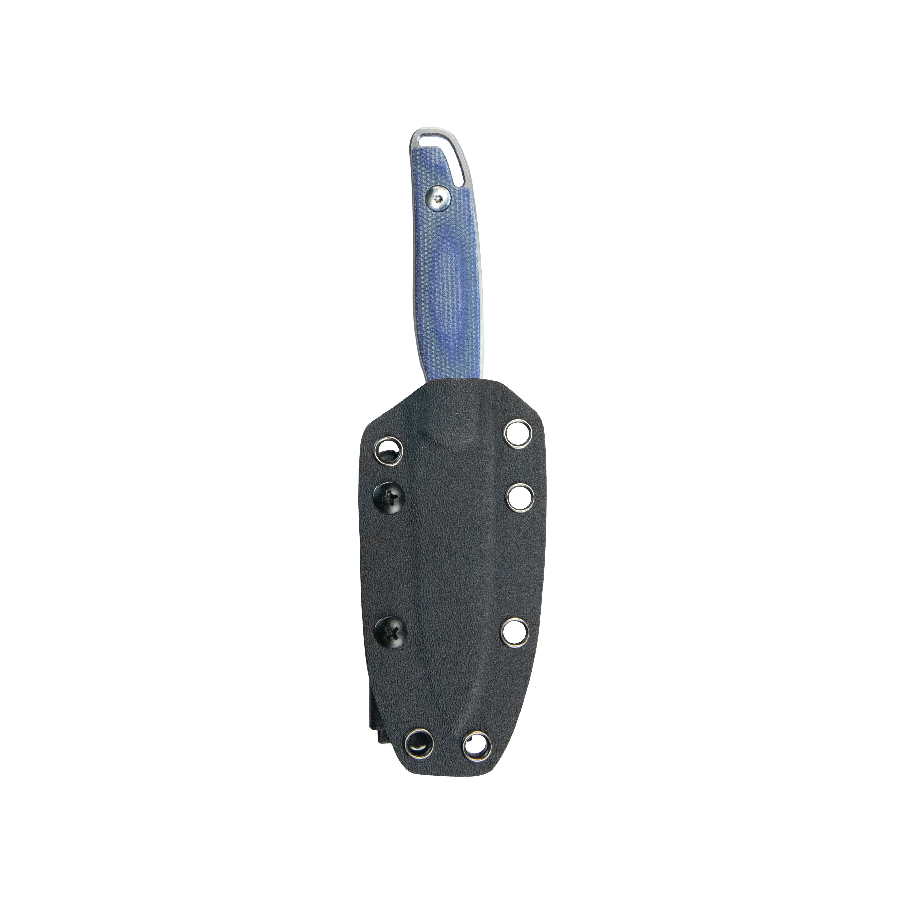 Dust Devil Utility Knife Fixed Blade Knives Blue Micarta 3.23'' Beadblast 14C28N KU357D