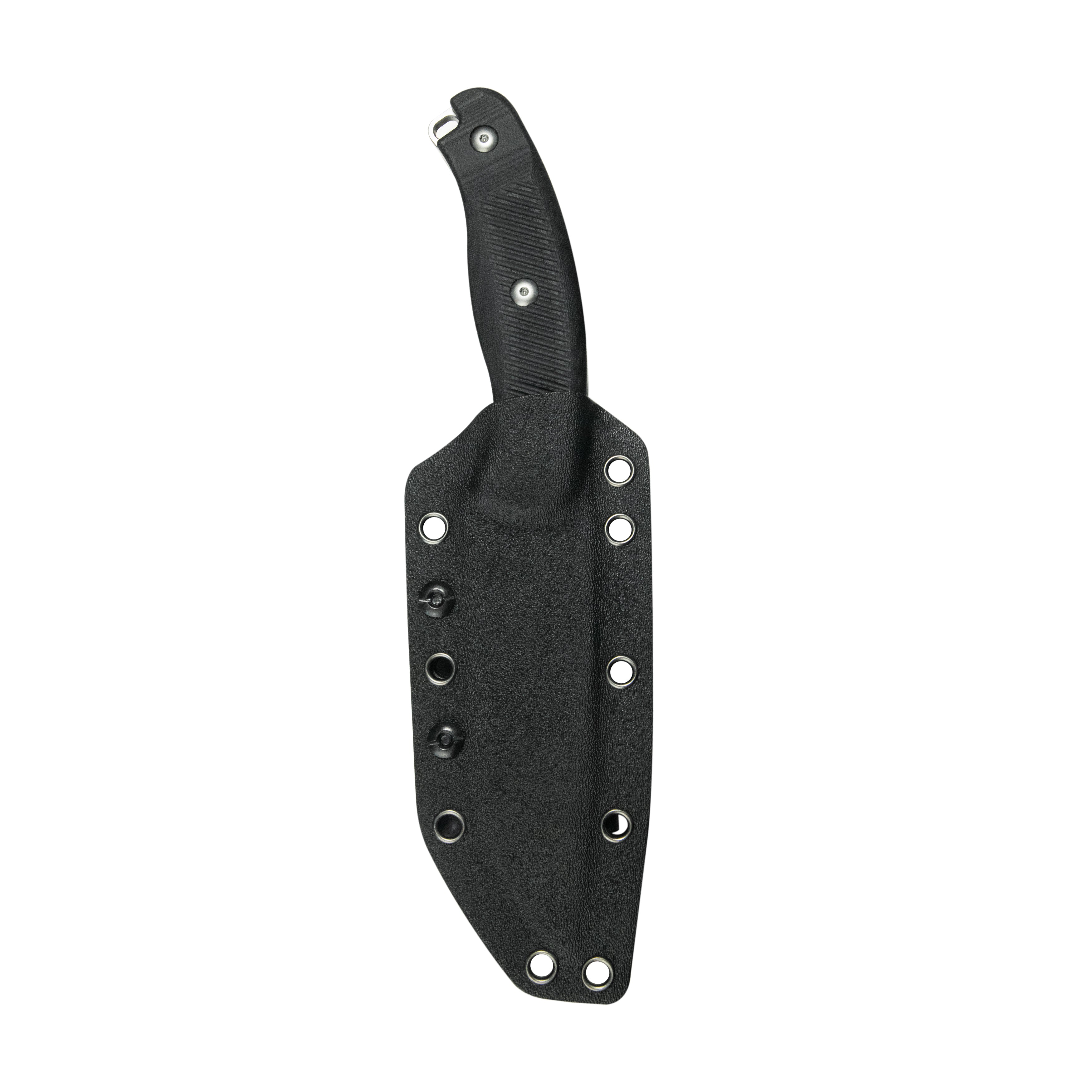 Kubey Bearcat Fixed Blade Knife Black G-10 Handle 4.73" Beadblast 14C28N Blade KU426A