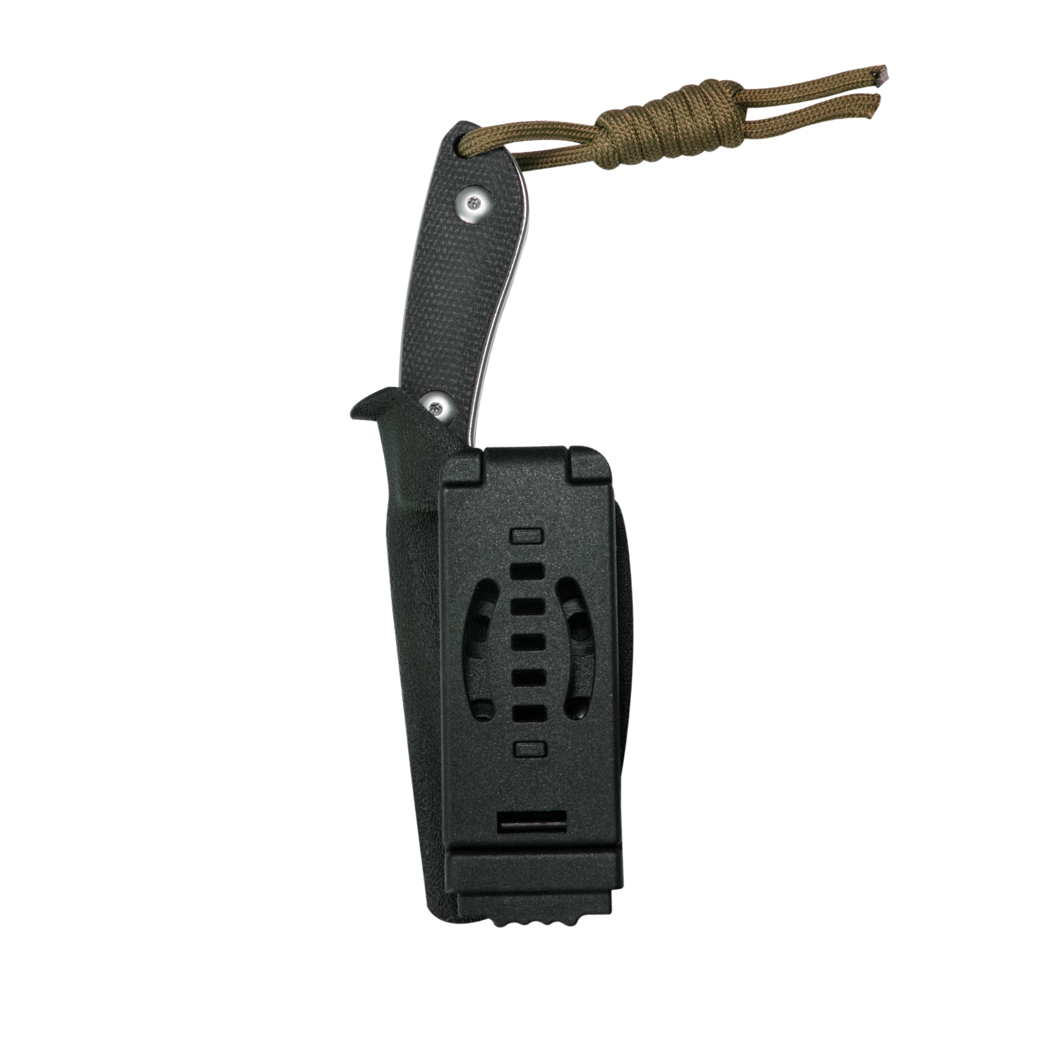 Kubey Bloom Fixed Blade Knife  Black Coarse Micarta Handle 2.60" Beadblast 14C28N Blade KU411A