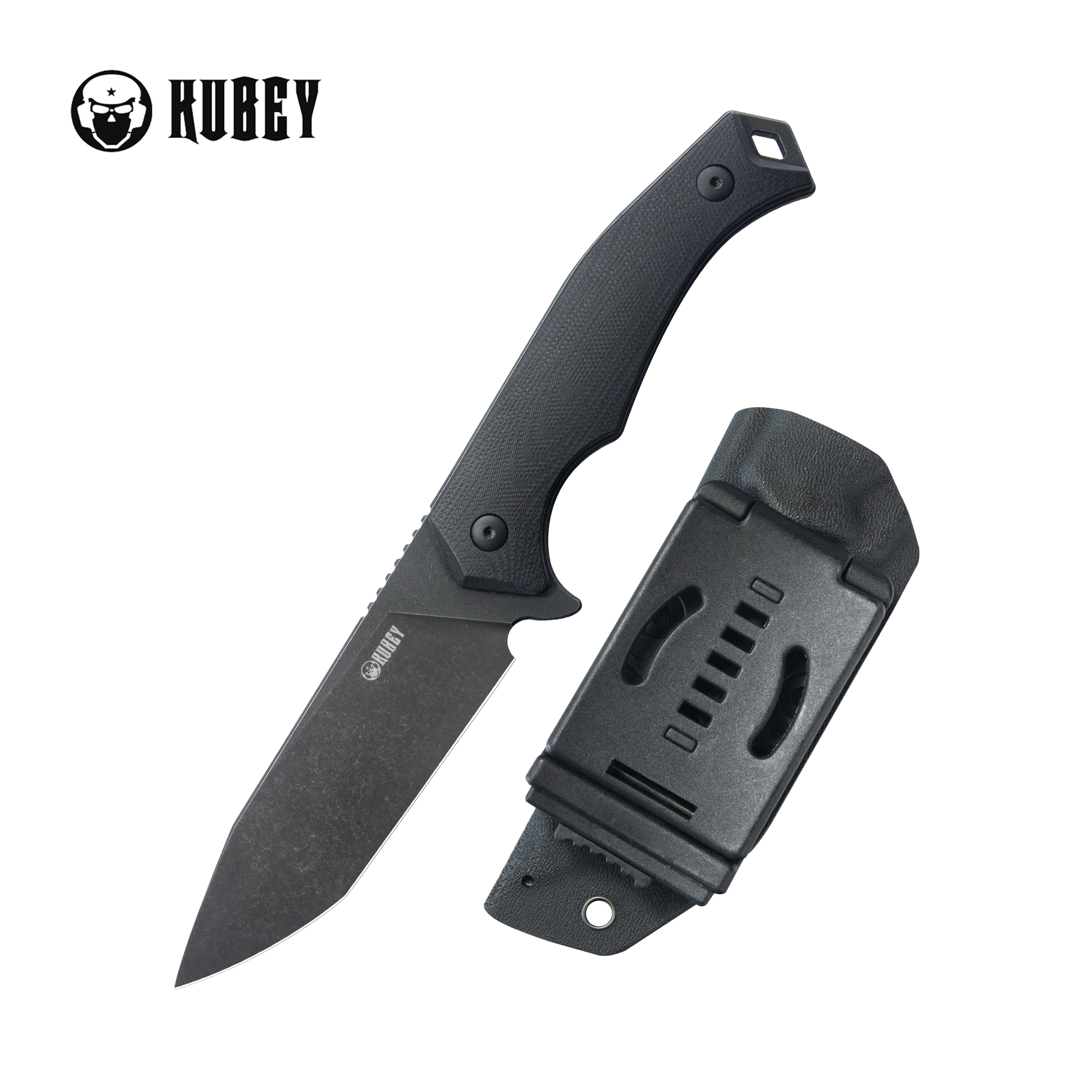 Swordfish Outdoor Fixed Blade Knife Black G10 Handle 4.1