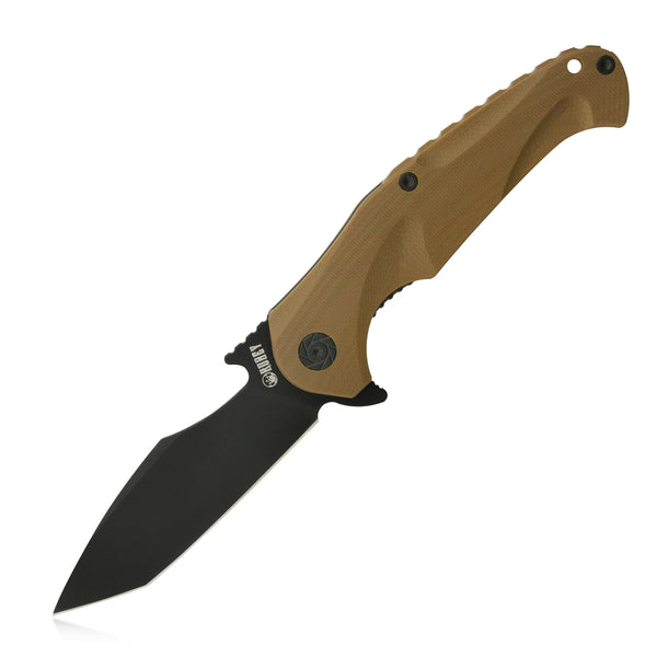 Dugu Liner Lock Folding Knife Micarta Handle (3.5'' Stone Wash Fininsh D2 Blade) KU210D-NEW