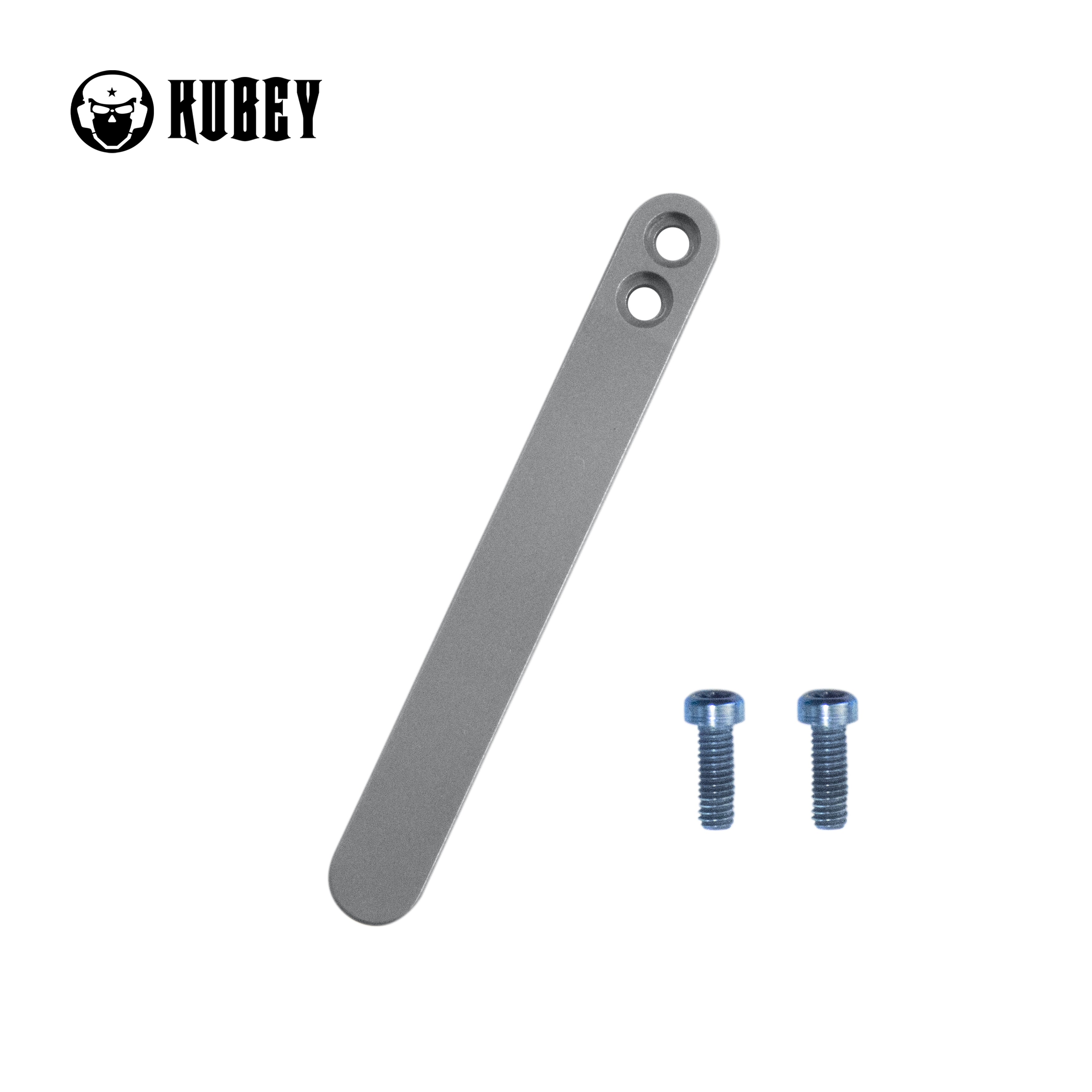 Kubey Titanium Clip for Folding Knives, 1 Piece with 2 Screws, Grey, KH031