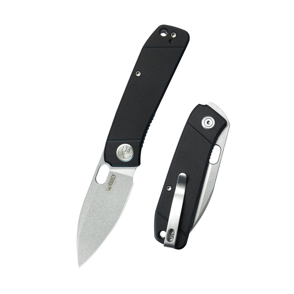 Hyde Liner Lock Folding Knife Black G10 Handle 2.95" Sand Blasted 14C28N KU2104A