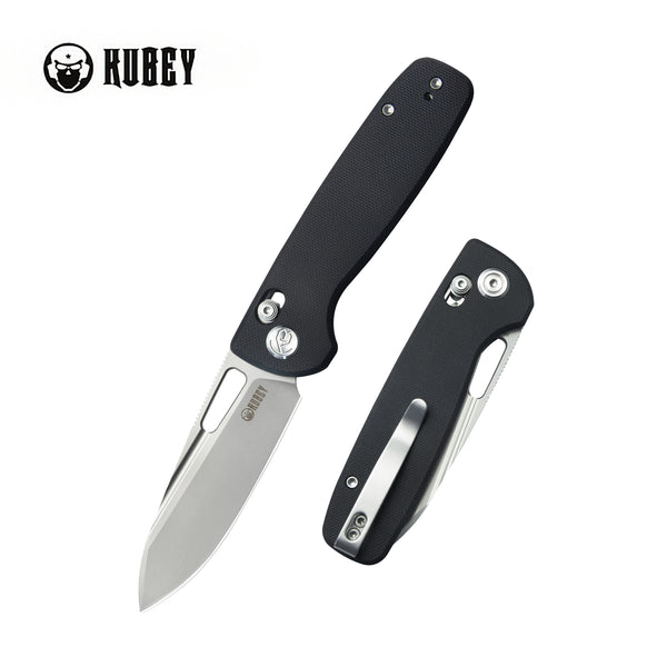 Kubey Bluff Axis lock Everyday Carry Folding Knife Black G10 Kubey Bluff Axis lock Everyday Carry Folding Knife Black G10