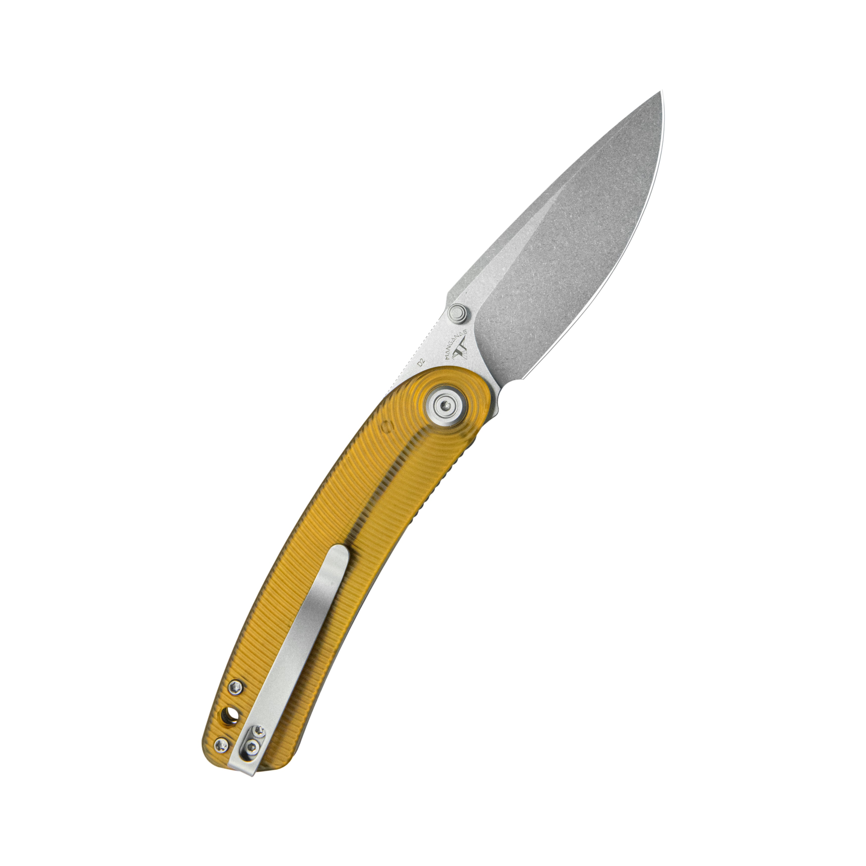 Kubey Momentum Liner Lock Folding Knife Ultem Handle 3.43" Beadblast D2 KU344Q