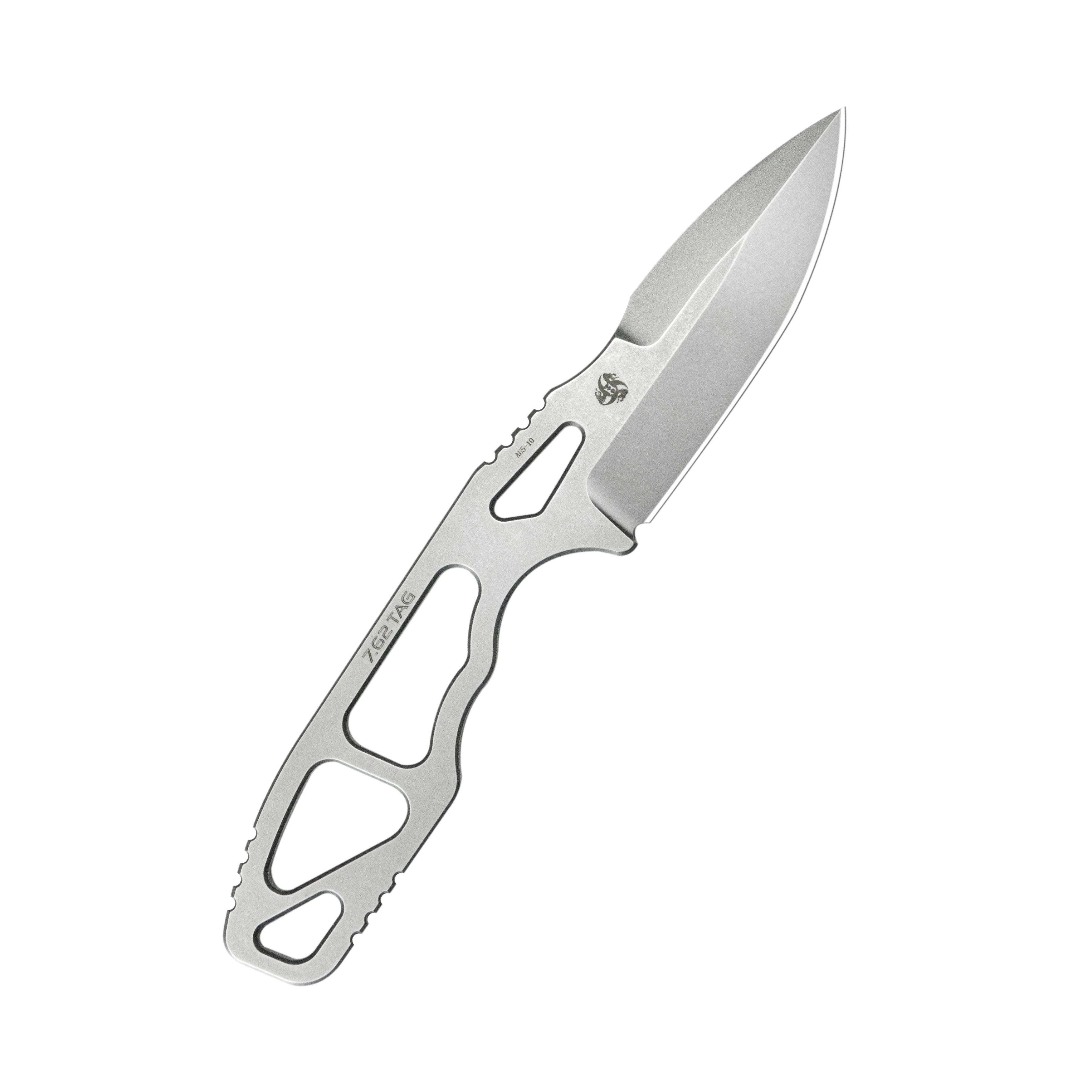 Kubey 7.62 TAG Fixed Blade Knife Beadblast AUS-10 Handle 3.15'' Beadblast AUS-10 Blade Knife KU282A