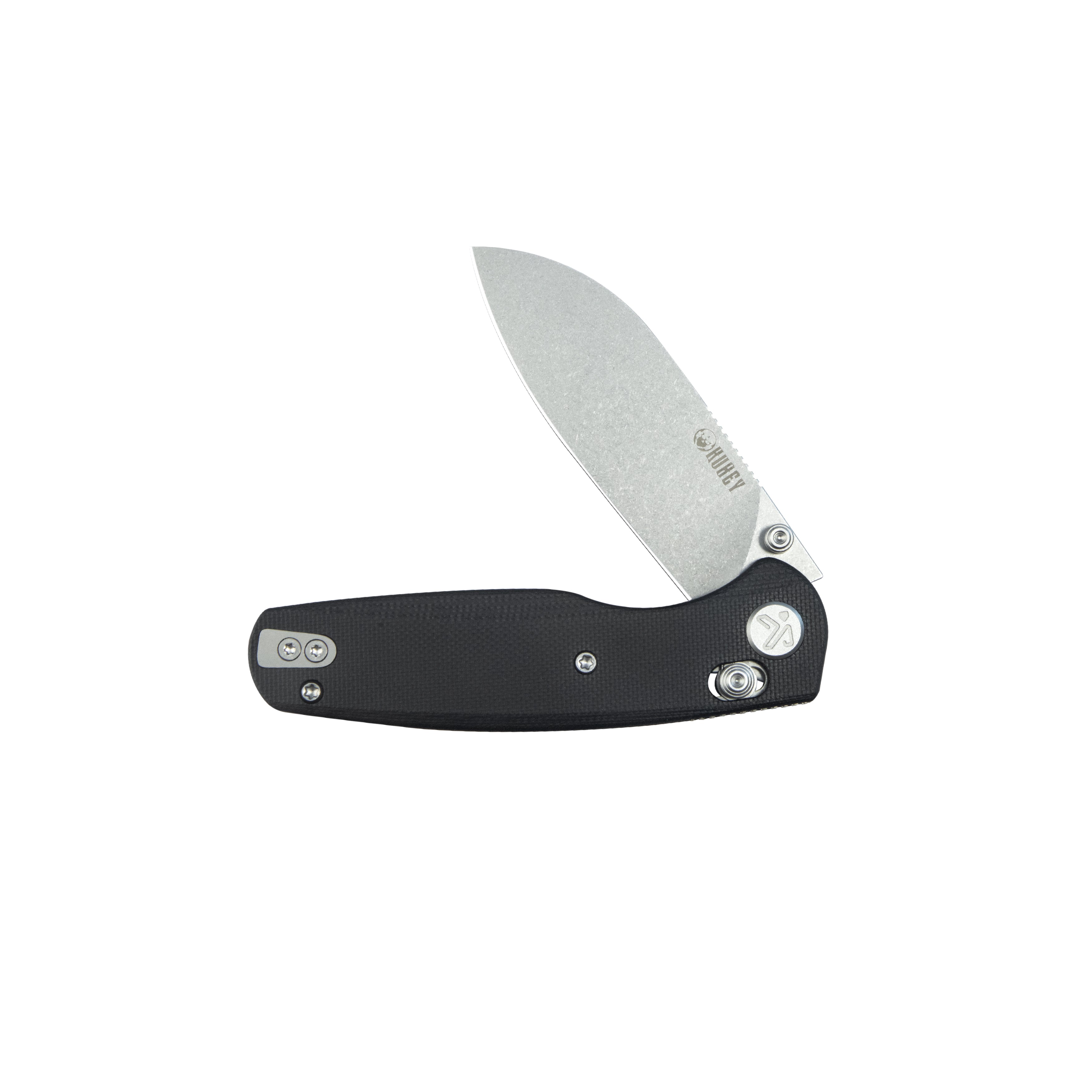 Breeze Every Carry Pocket Knife Crossbar Lock Black G10 Handle 3.03" Stonewash 14C28N Blade KU288A