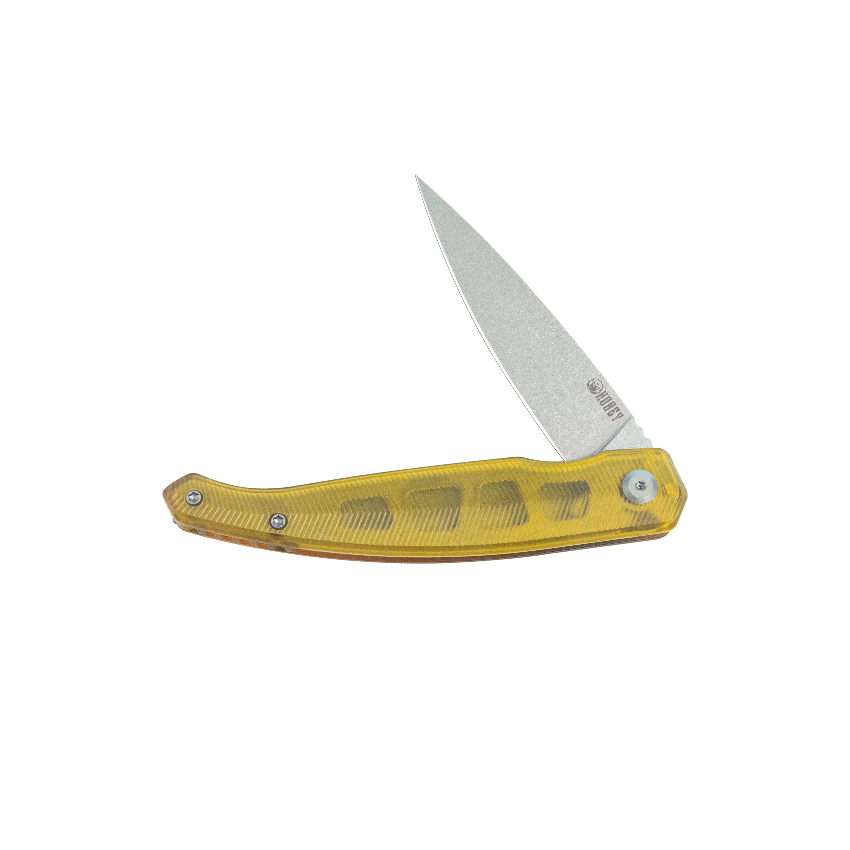 MOS Hydra Design Outdoor Flipper Folding Knife Ultem Handle 3.27" Stonewash 14C28N Blade KU361D