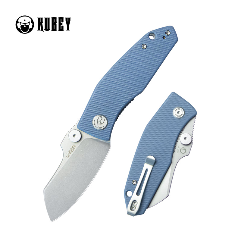 Monsterdog Liner Lock Folding Knife Blue G10 Handle 2.95" Bead Blasted 14C28N KU337M