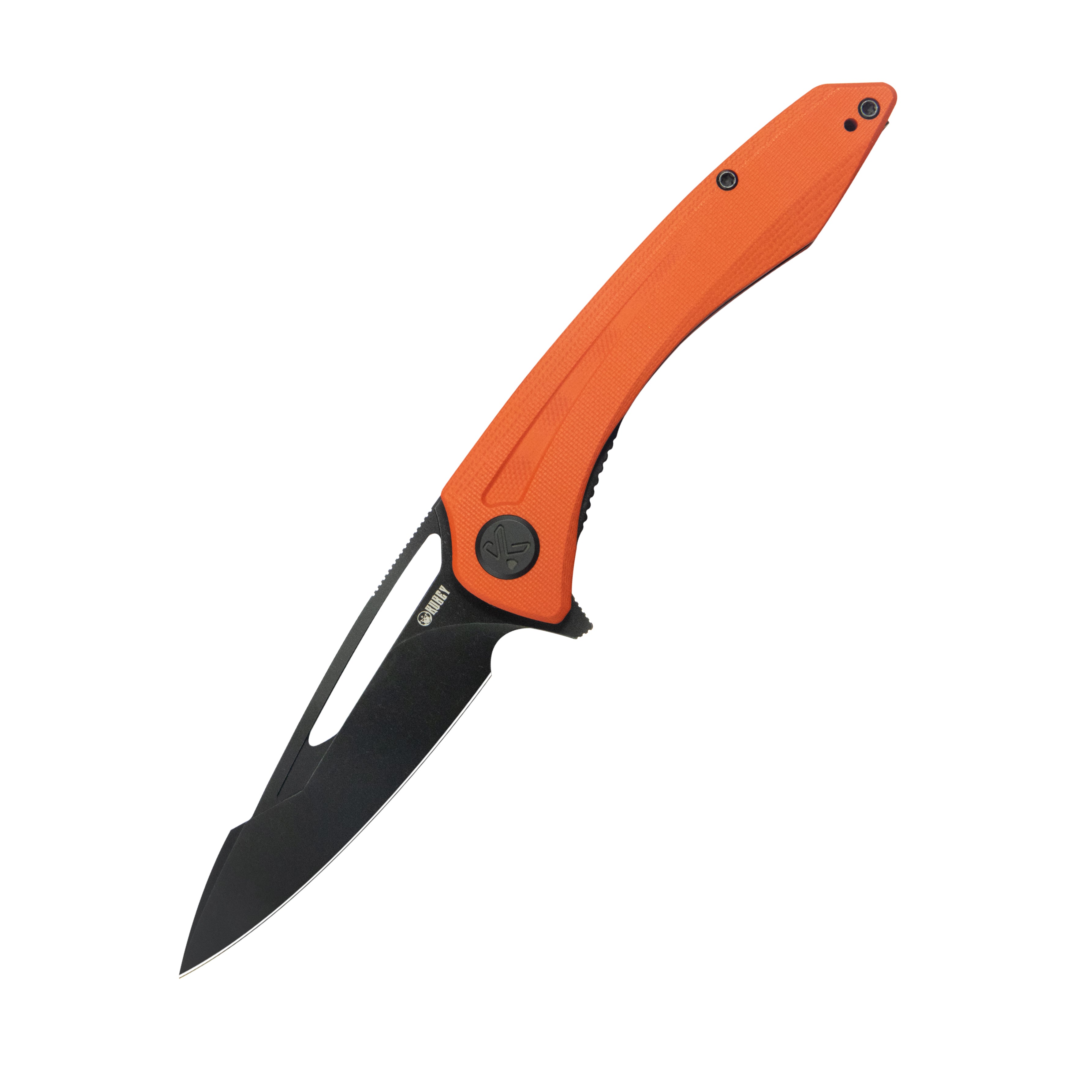 Merced Folding Knife 3.46" Blackwash 14c28n Blade With Durable Orange G10 Handle Reliable Tactical Pocket Knife KU345N