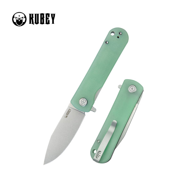 kinjo キャンバス　unique NEO Outdoor Folding Pocket Knife Jade G10 Handle 3.43